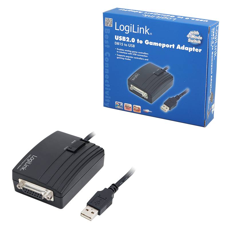 LogiLink Adapter USB 2.0 -> Gameport-2
