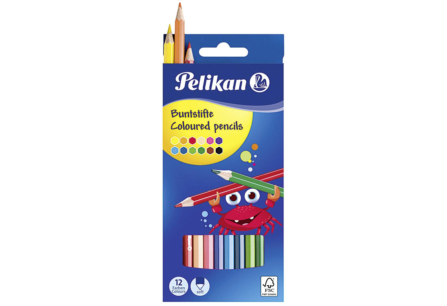 Pelikan Buntstifte Standard, sechseckig, 12er Kartonetui (56724005)-1
