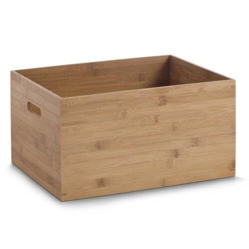 Zeller 13342 Aufbewahrungskiste L, Bamboo 40 x 30 x 21 cm