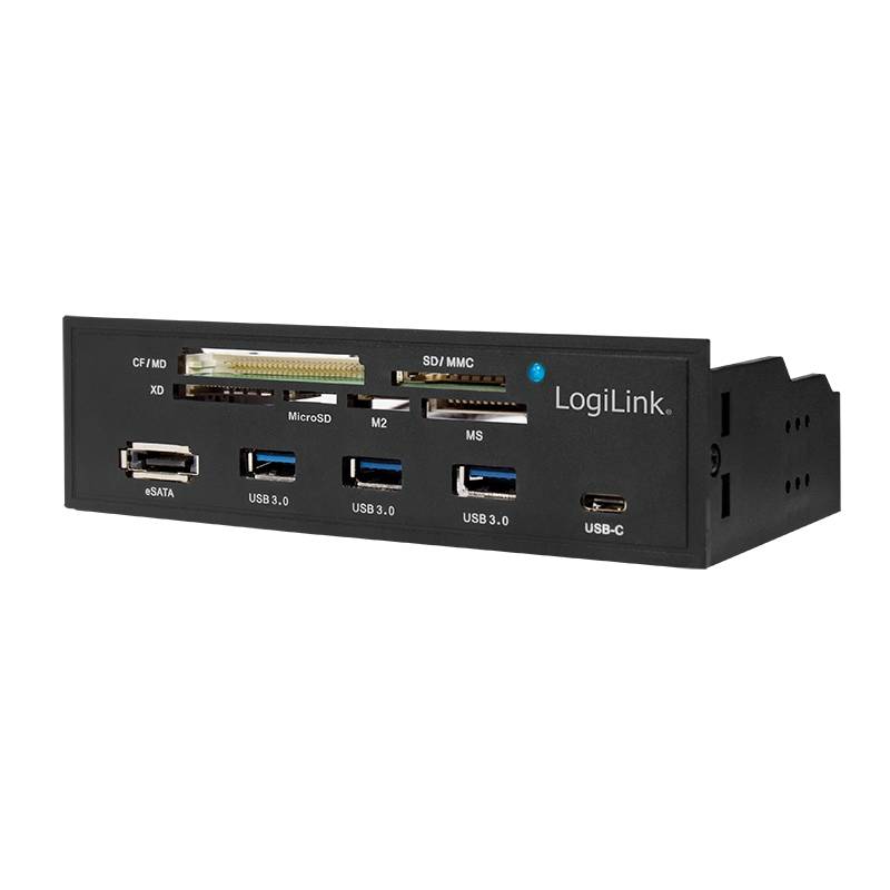 LogiLink 5.25" Multifunction Front Panel - Kartenleser - 6 in 1 - 13,3 cm (5,25 Zoll)-5