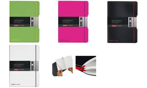 Notizheft my.book flex PP A4 2x40 Blatt liniert/kariert transparent-2