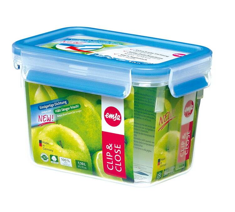 EMSA 508541 CLIP & CLOSE FRISCHHALTEDOSEN, Box, Rechteckig, Transparent, Deutschland, 115 mm, 165 mm-1