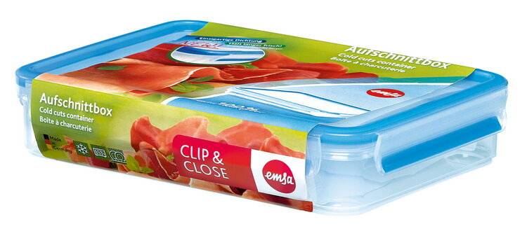 EMSA CLIP & CLOSE FRISCHHALTEDOSEN, Container, Rechteckig, 1,65 l, Transparent, Polypropylen (PP),-1