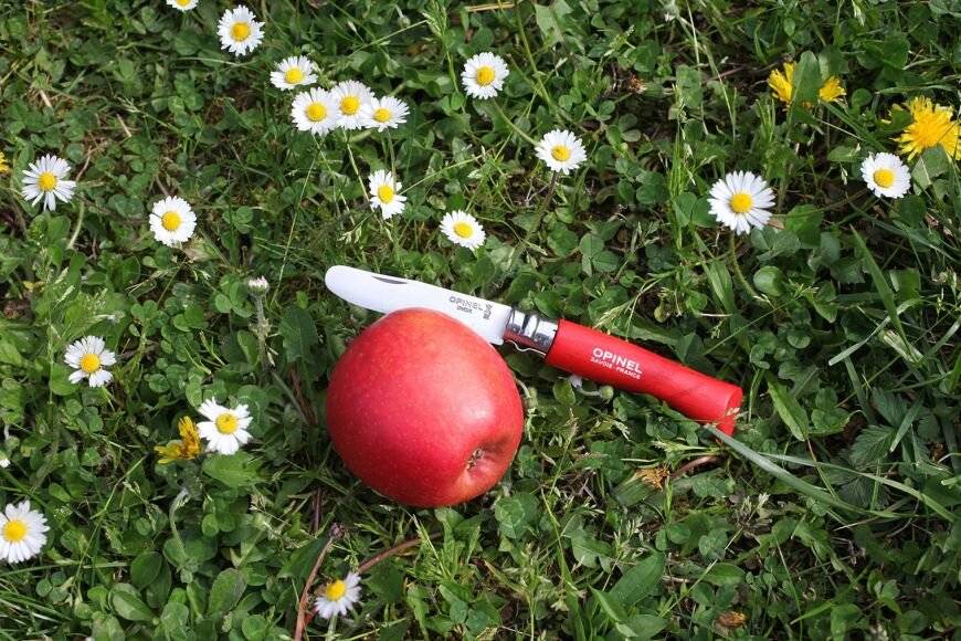 Opinel O001698 Messerzähler, Edelstahl, rot,-1