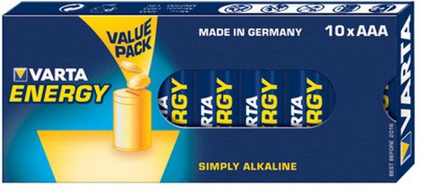 Varta Energy 4103 Micro AAA Batterie 10er Pack-5