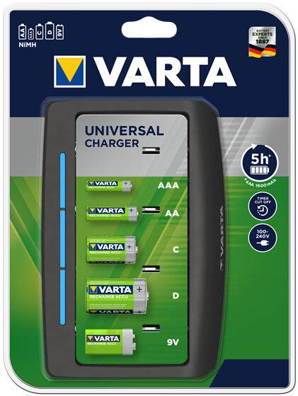 Varta Universal Charger Rundzellen-Ladegerät NiMH Micro (AAA), Mignon (AA), Baby (C), Mono (D), 9 V Block-3