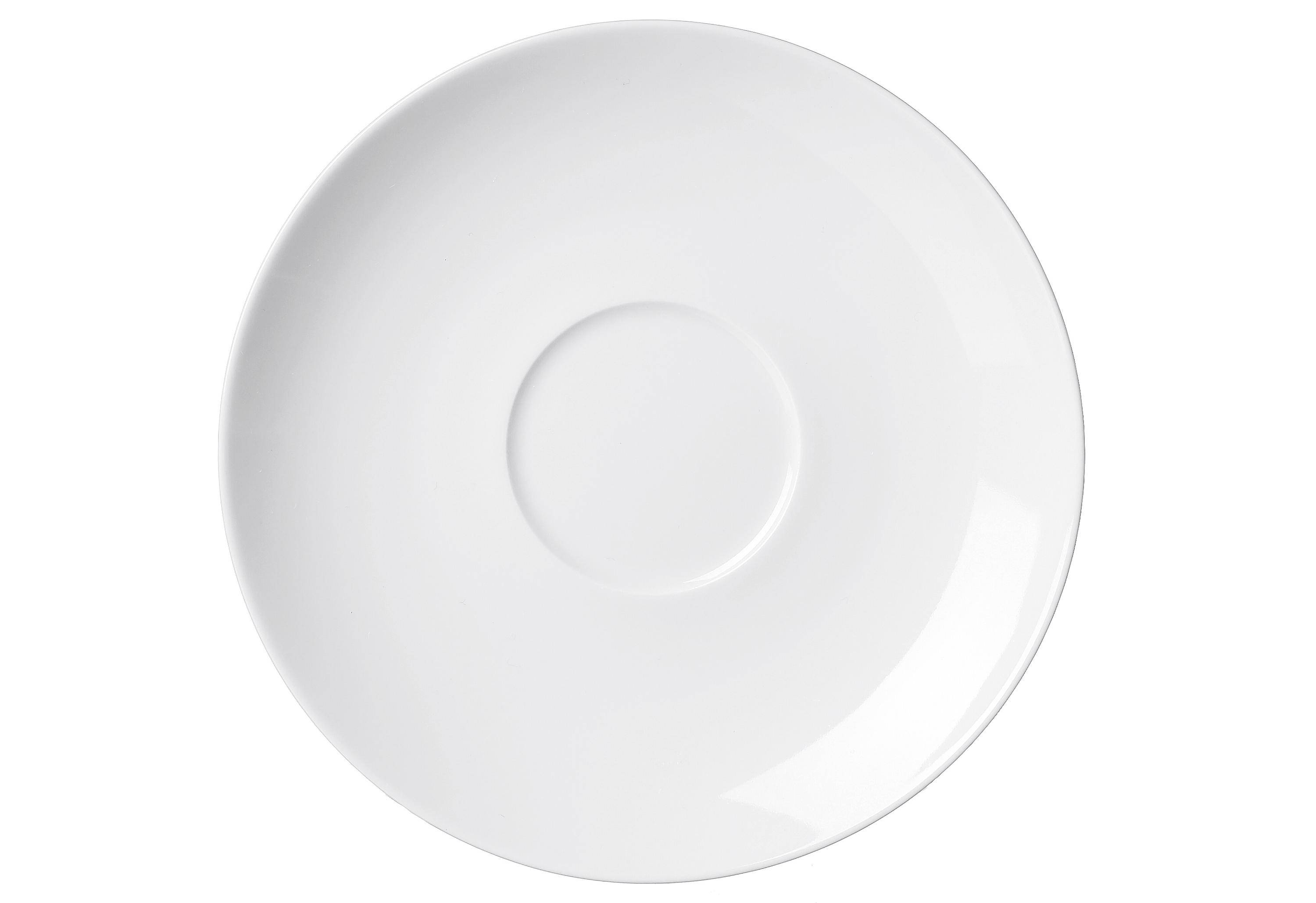 Cappuccinountertasse Bianco - 16 cm Porzellan weiß 4St..-2