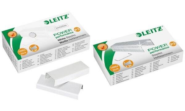 LEITZ Heftklammern 24/6 Power Performance P3, silber-2