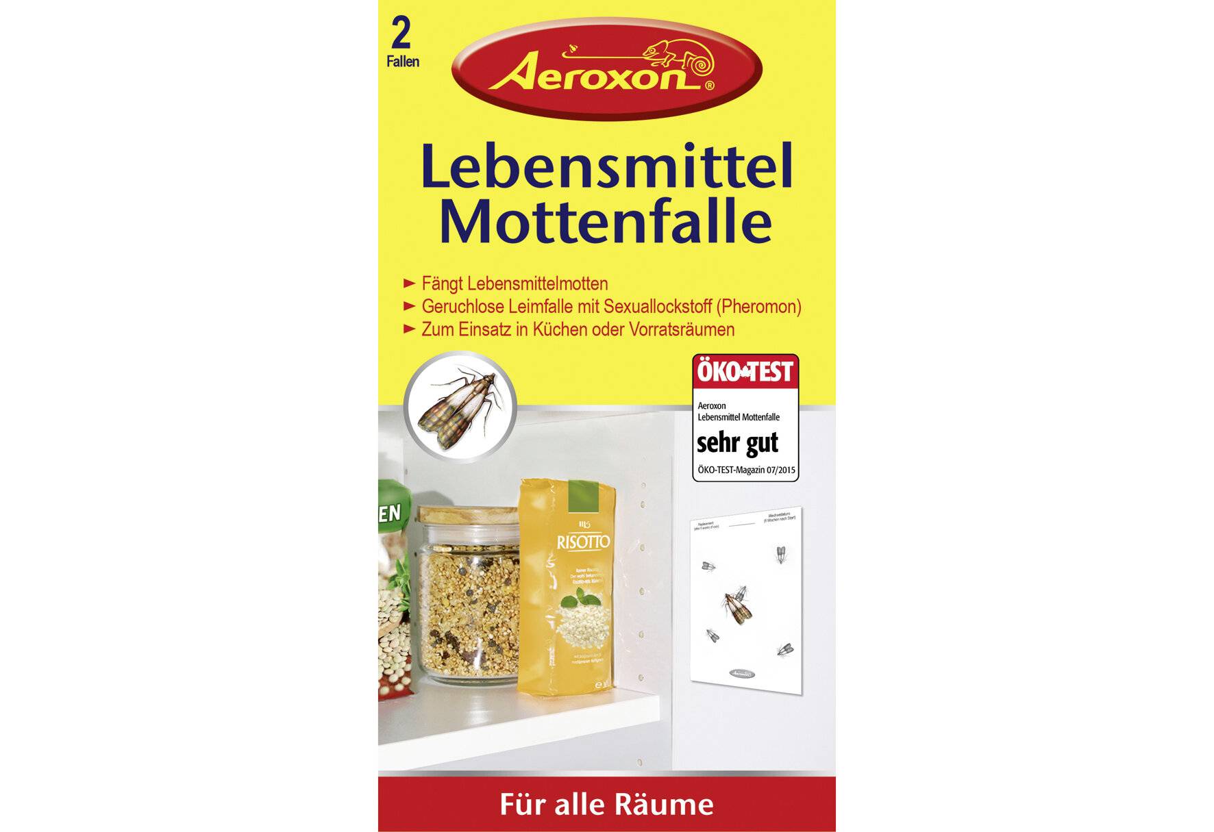 Aeroxon Lebensmittel-Mottenfalle, 2er Set (9540159)-1