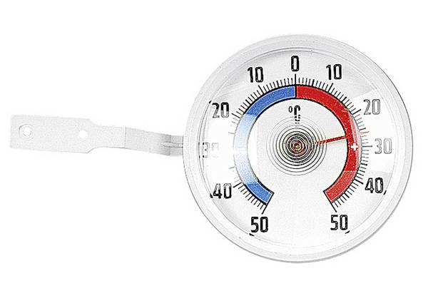 TFA Fenster-Thermometer Ø7,3cm weiß