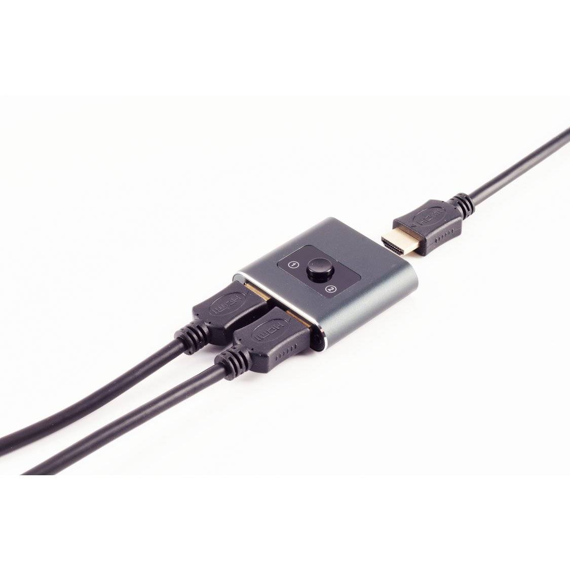 HDMI Umschalter 2x1, bidirektional, Metall, 4K2K-1