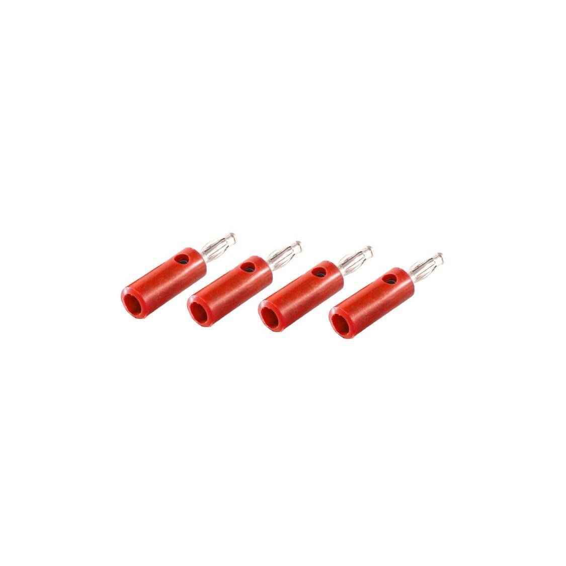 Bananenstecker, VE4, rot-0