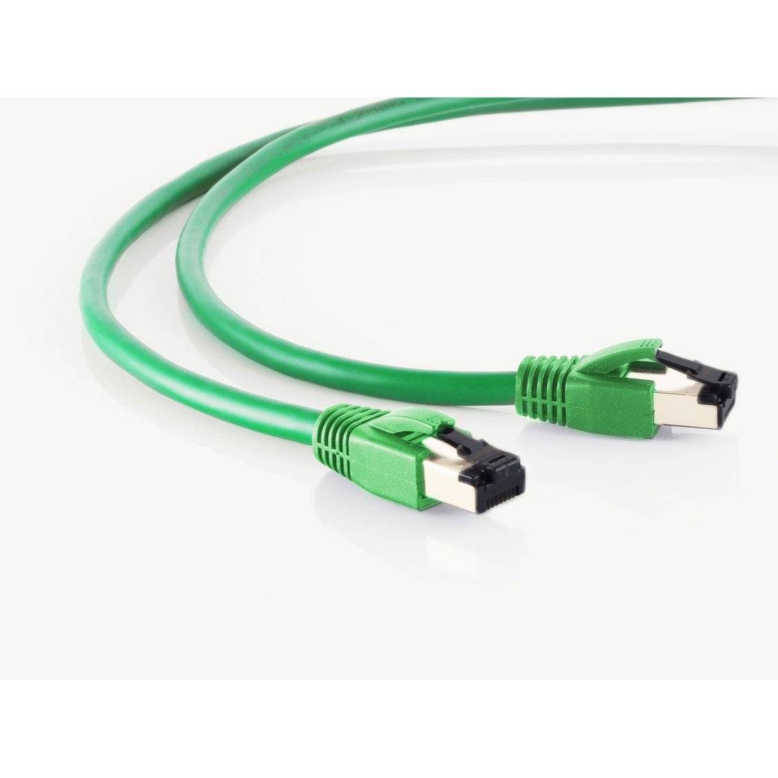 Patchkabel cat 8.1 F/FTP PIMF LSZH grün 0,5m-2