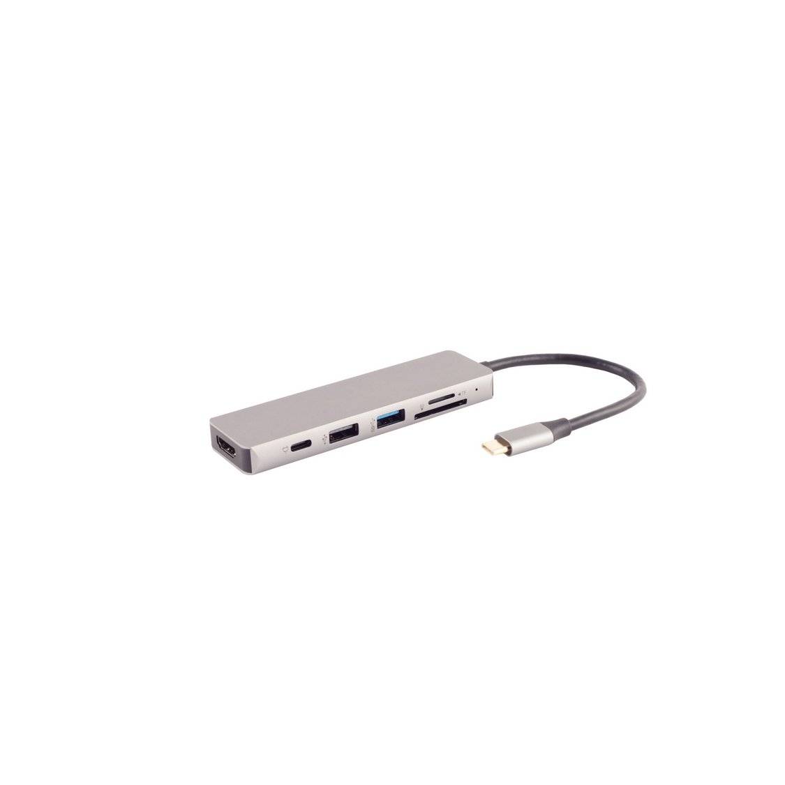 USB-C multiport Dockingstation, 6in1, HDMI, PD, Hub, SD-0