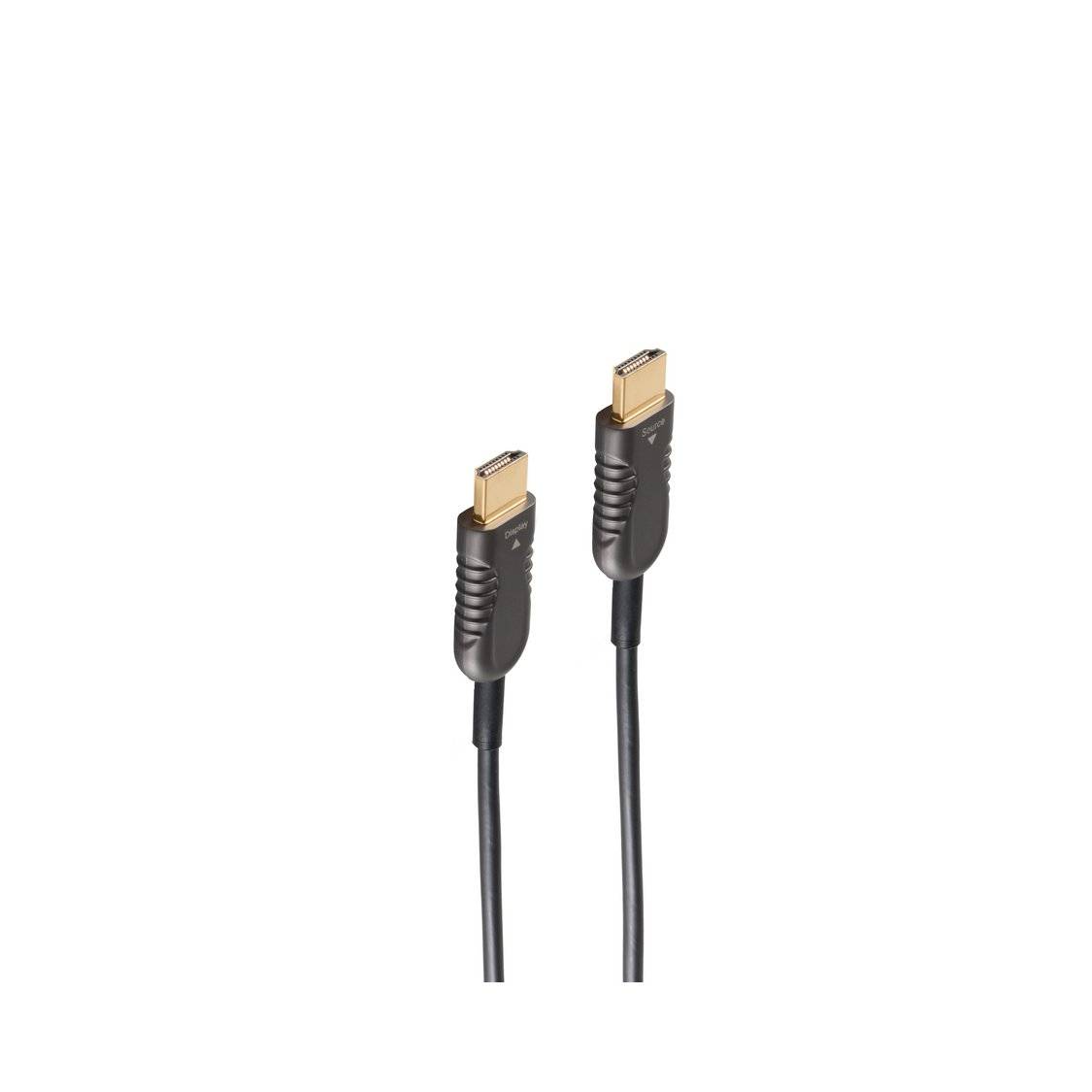 BASIC-S Optisches HDMI Kabel 15m AOC Hybridkabel HDMI A Stecker 4K2K 60Hz HDR10 HDCP 2.2-0