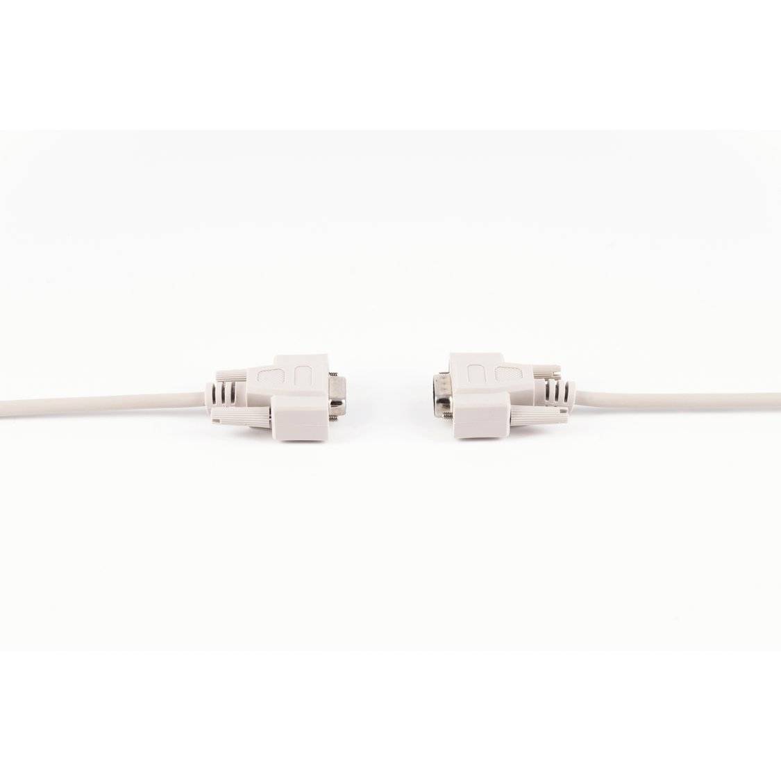 SUB-D Verlängerung 9-polig Stecker auf Kupplung D-Sub Kabel 1,0m AWG 28 Kupfer vernickelt vergossen-1