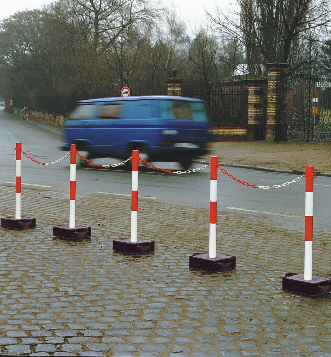 MOR170.10.853: EXTERN, schwerer Kettenständer für außen und innen, Stahlpfosten 60/1000 mm, feu-4