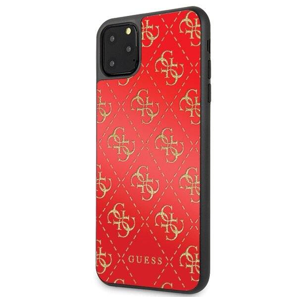 Guess - 4G Dobble Layer Glitter Case - [Marke entfernt] iPhone 11 Pro Max - Rot - Cover - Schutzhülle-1