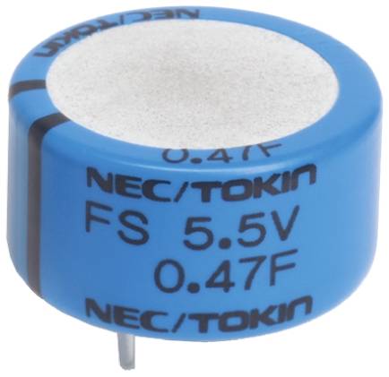 KEMET SuperCap Superkondensator, radial 1F -20 → +80% / 5.5V dc, -25°C+75°C, Ø 28.5 (Dia.) x 14mm-0
