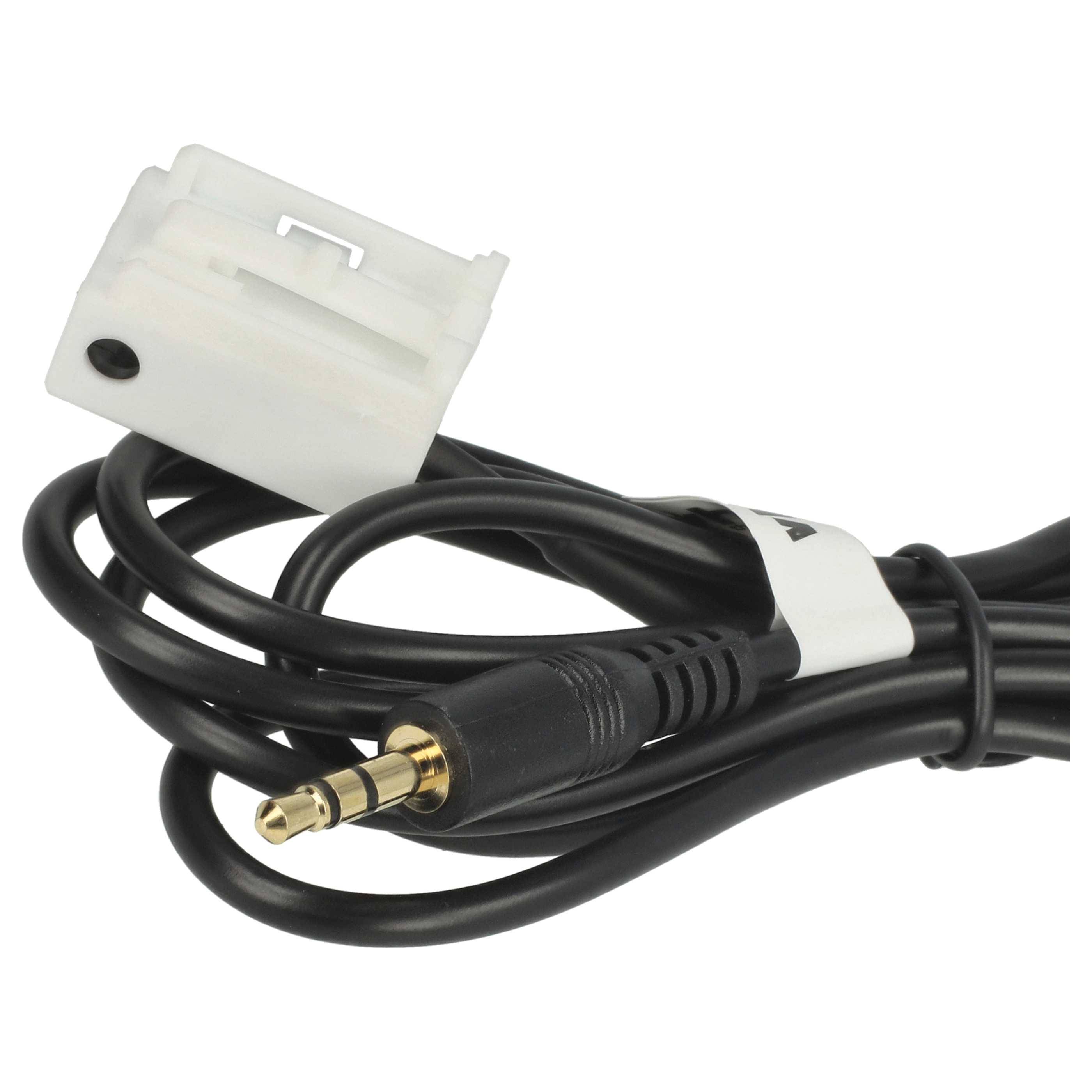 vhbw AUX Audio Adapter Kabel KFZ Radio (120 cm) kompatibel mit Peugeot ab Bj. 2006 207 Auto, Autoradio-2