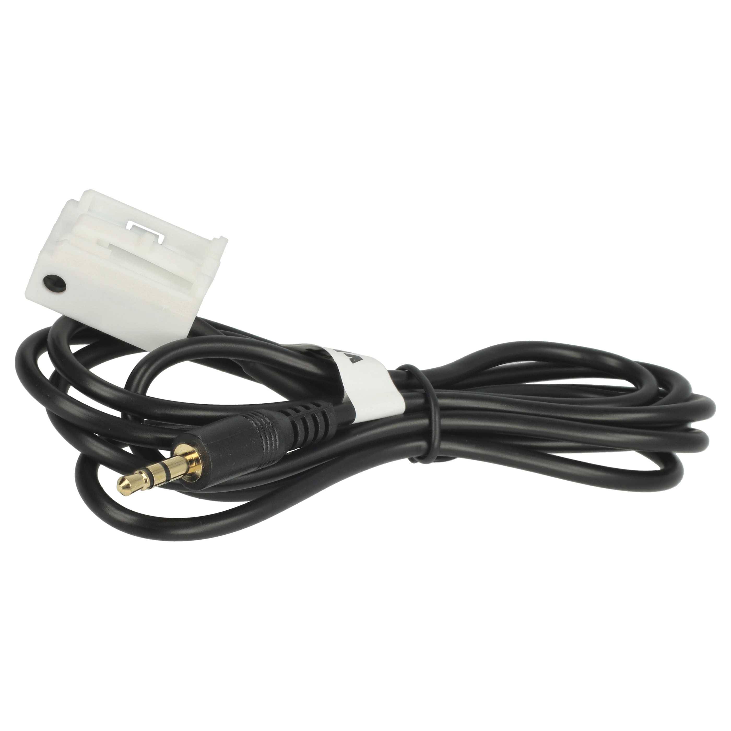 vhbw AUX Audio Adapter Kabel KFZ Radio (120 cm) kompatibel mit VDO | Blaupunkt Auto, Autoradio-0
