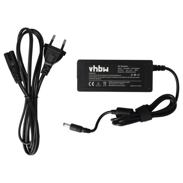 vhbw Netzteil Ersatz für Acer HASU12FB60 | CH-1205, EA1050A-120, EA1050F für Notebook - 200 cm, 60 W