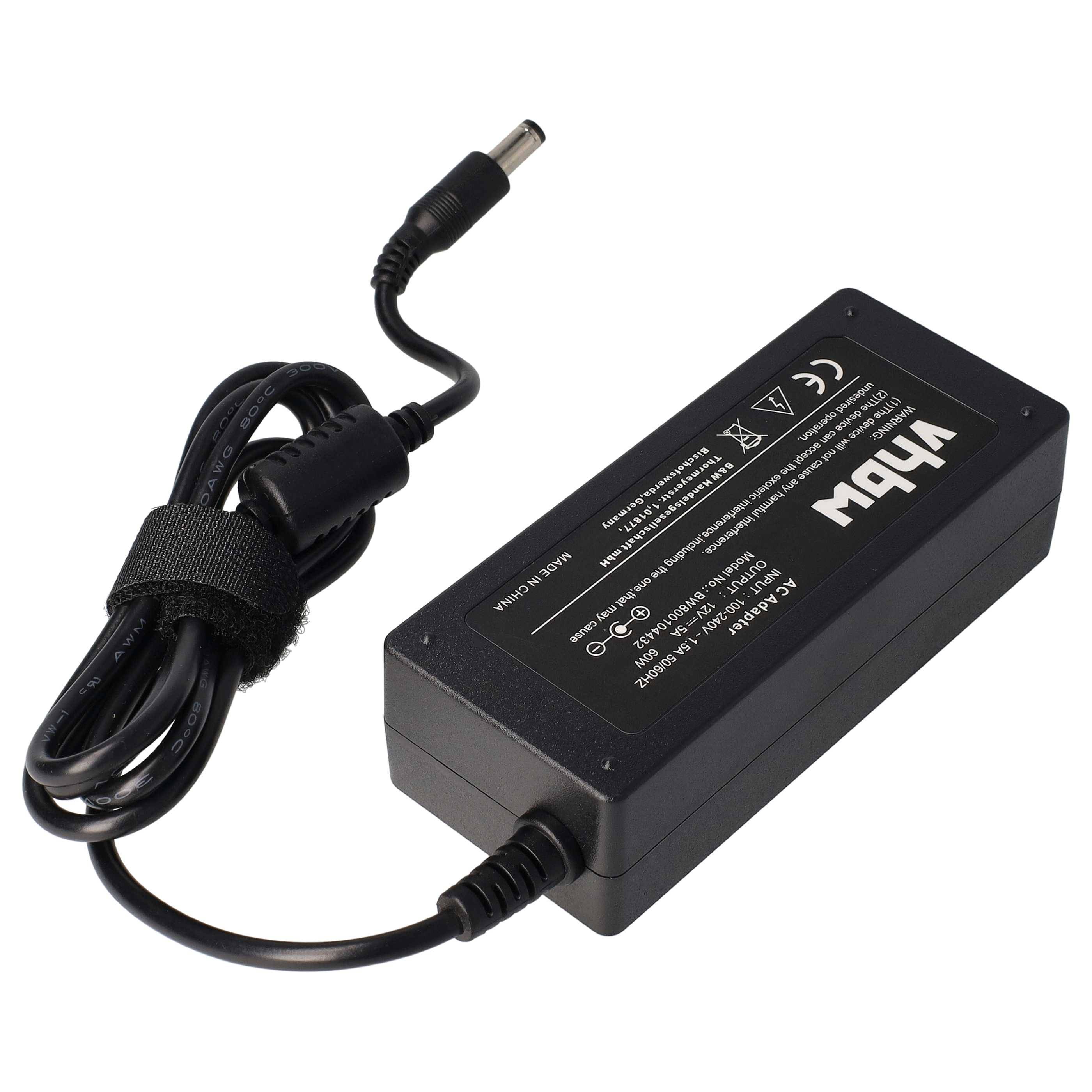vhbw Netzteil Ersatz für Acer HASU12FB60 | CH-1205, EA1050A-120, EA1050F für Notebook - 200 cm, 60 W-2