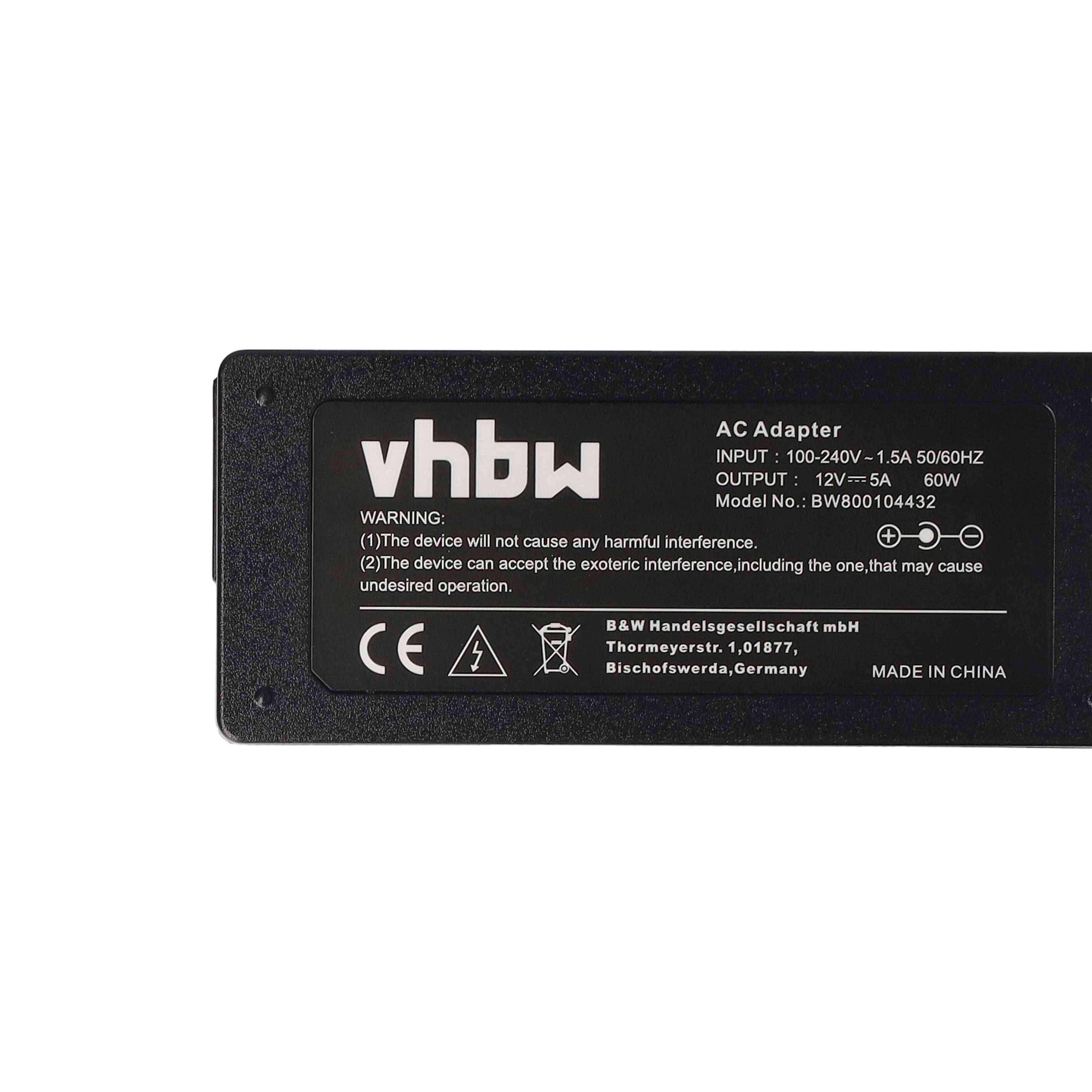 vhbw Netzteil Ersatz für Acer HASU12FB60 | CH-1205, EA1050A-120, EA1050F für Notebook - 200 cm, 60 W-3