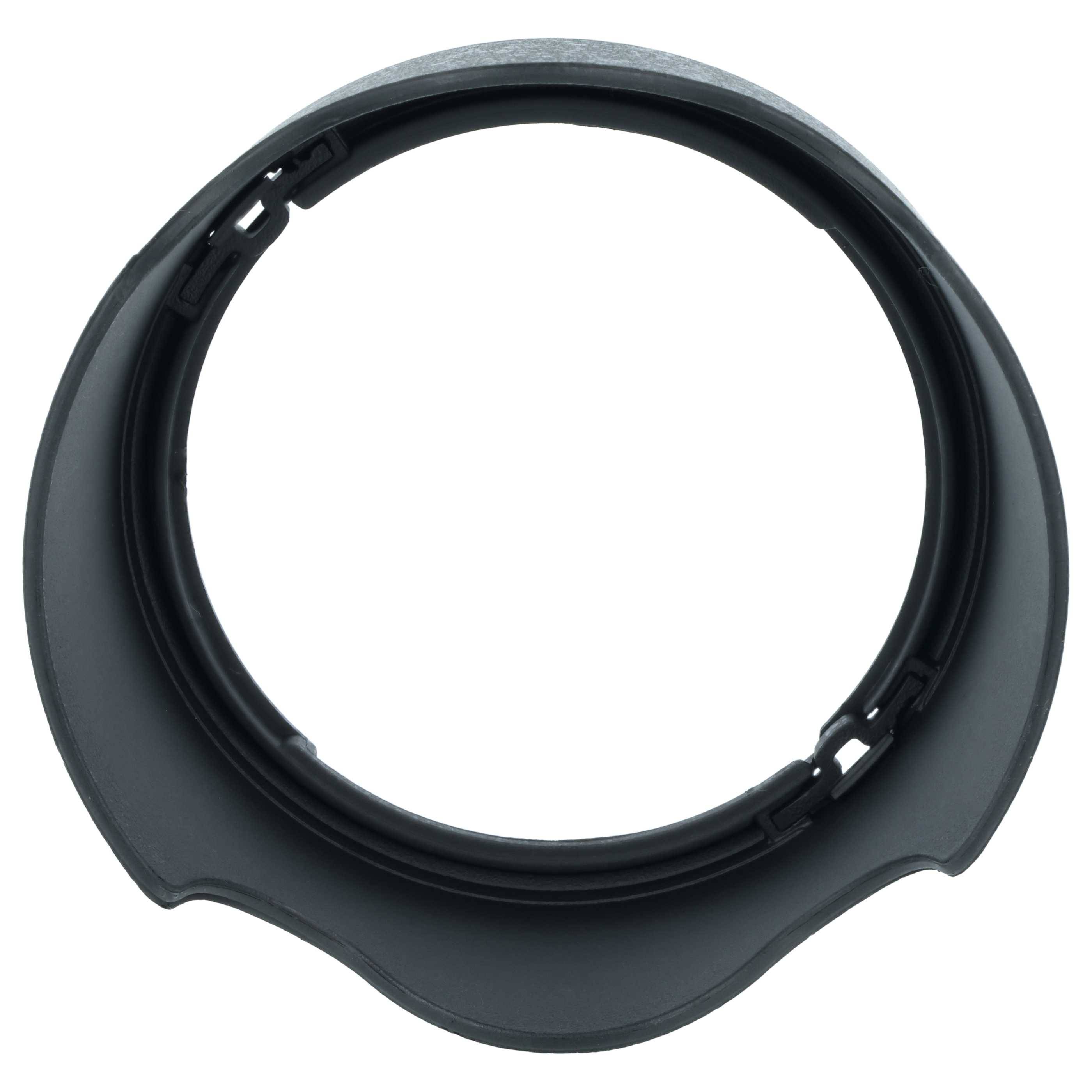 vhbw Gegenlichtblende kompatibel mit Canon EF-S 18-55mm IS STM | 58mm Objektiv - Schwarz, Kunststoff, tulpenförmig, 8,3-2