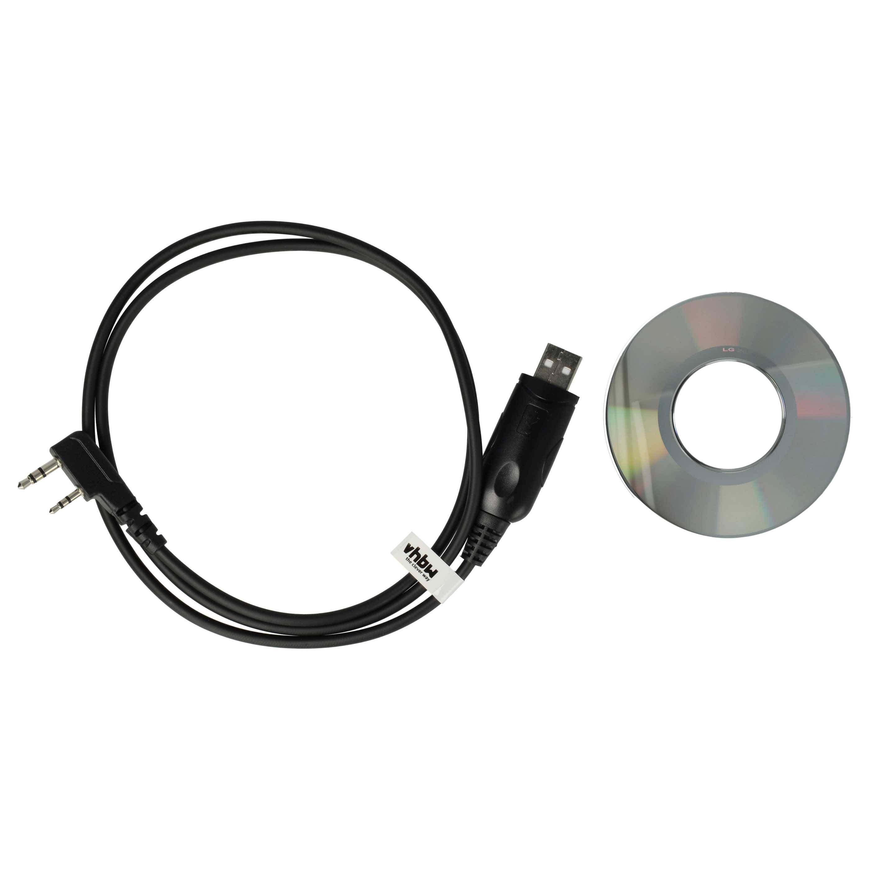 vhbw USB Programmierkabel kompatibel mit Kenwood TK-373G | TK-370, TK-372, TK-360G, TK-360, TK-373, TK-378G, TK-372G-1