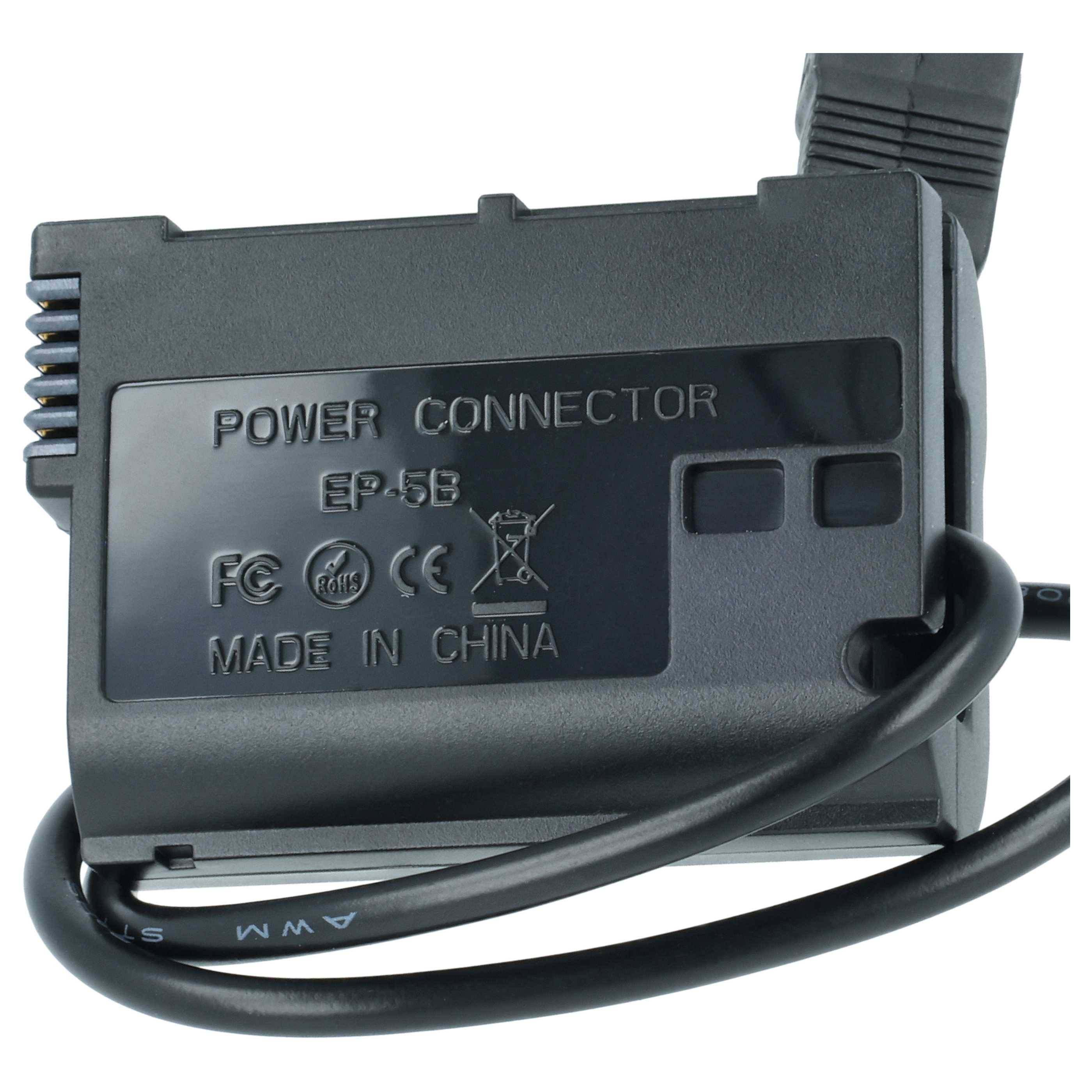 vhbw DC Kuppler Netzadapter Ersatz für Nikon EP-5B für Kamera | Digitalkamera, DSLR, Spiegelreflex-3
