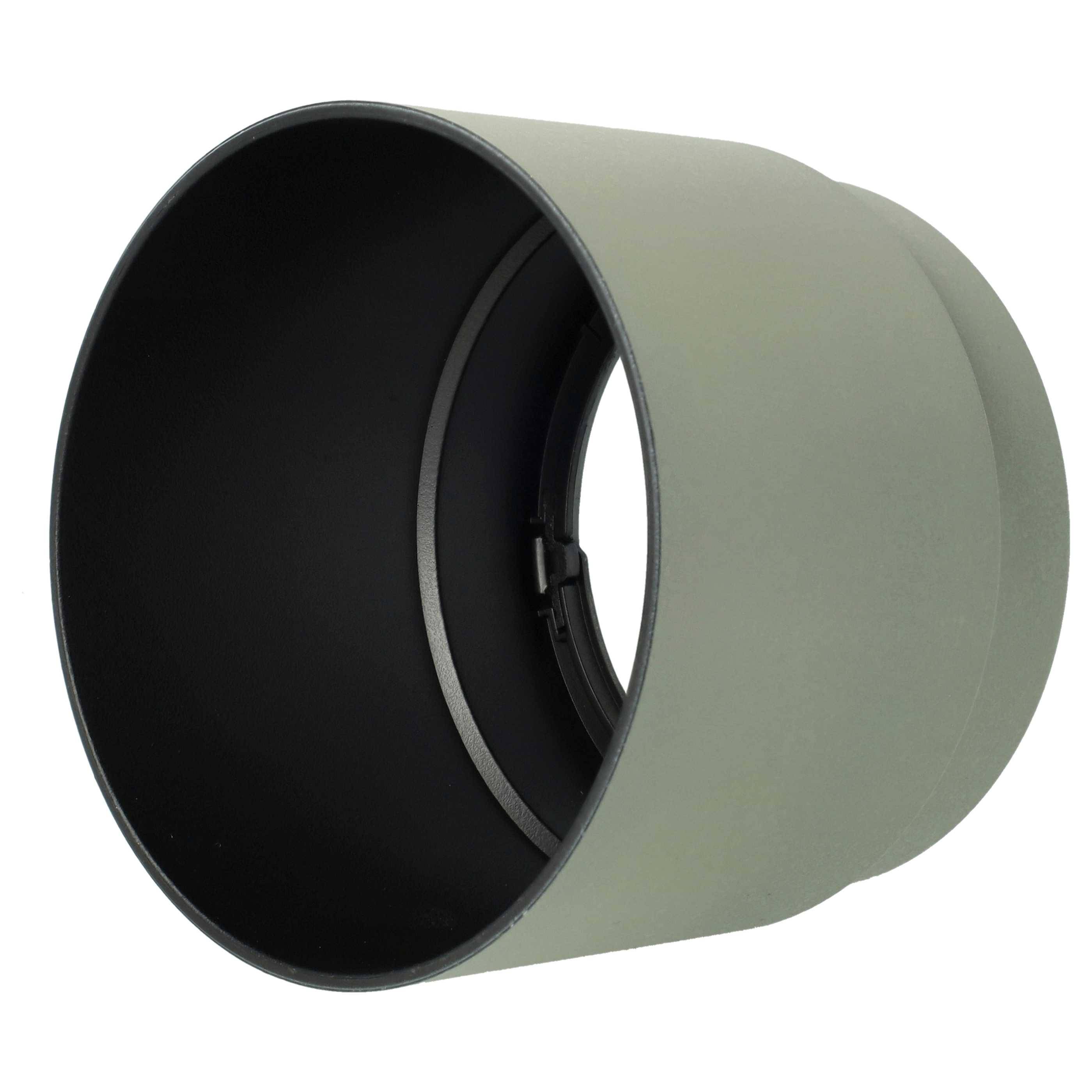 vhbw Gegenlichtblende Ersatz für Canon ET-74 für 67mm Objektiv | Grau Weiß, Kunststoff, Rund, 10 cm-0