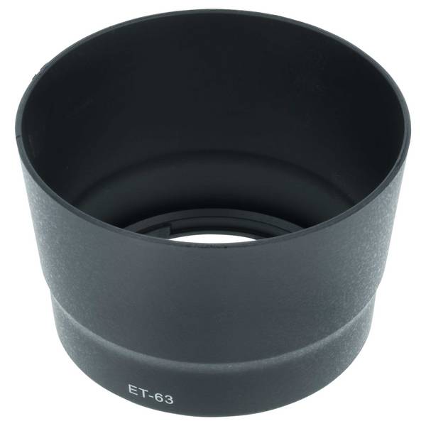 vhbw Gegenlichtblende Ersatz für Canon ET-63 | 8582B001 für 58mm Objektiv - Schwarz, Kunststoff, Rund, 8,8 cm