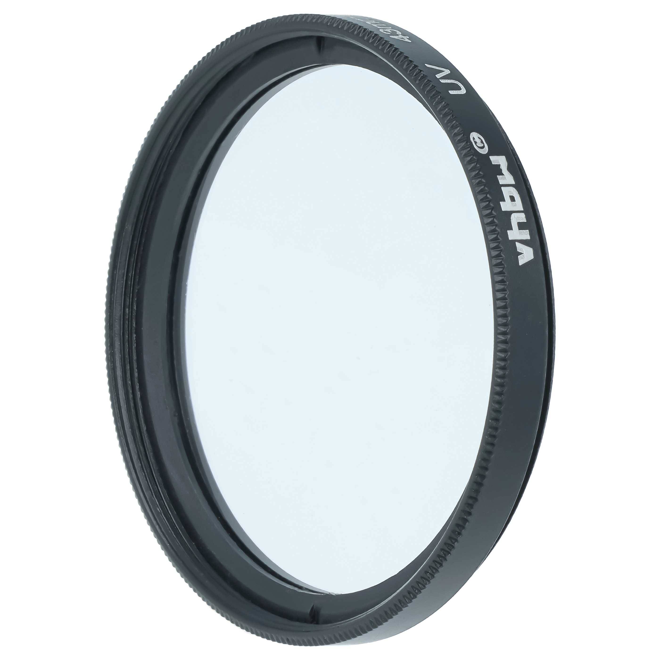 vhbw Universal UV Filter für Kamera Objektive mit 43mm Filtergewinde | UV Schutzfilter, Schwarz-1