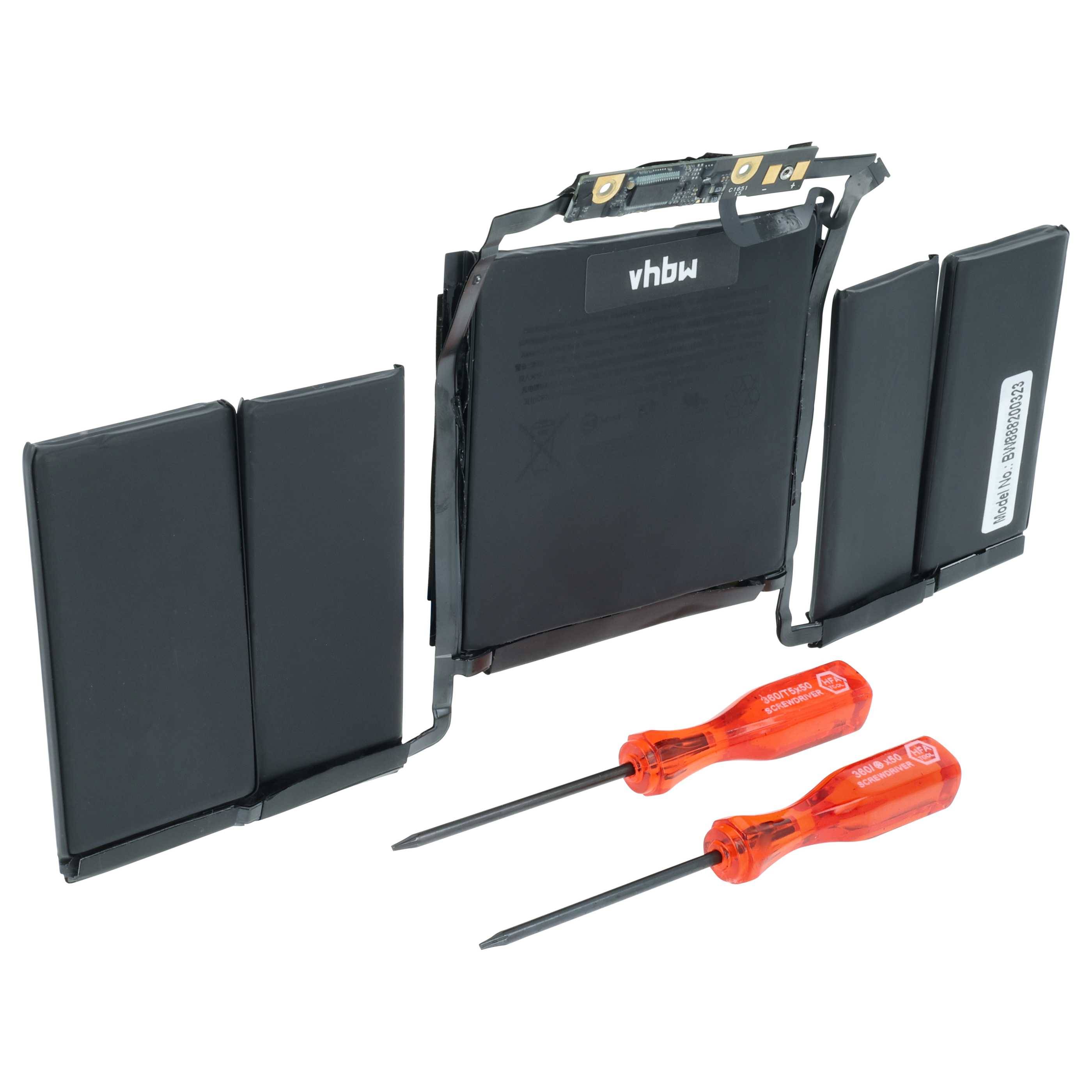 vhbw Akku kompatibel mit Apple MacBook Pro 13" 2017 Notebook (4300 mAh, 11,4 V, Li-Polymer)-0
