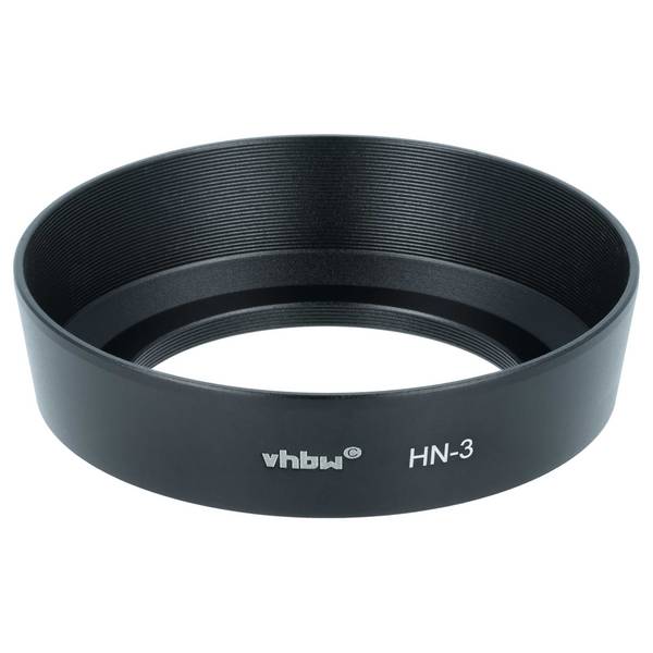 vhbw Gegenlichtblende kompatibel mit Nikon Nikkor f/2 S 52mm | Objektiv - Schwarz, Metall, Rund, AF 35mm