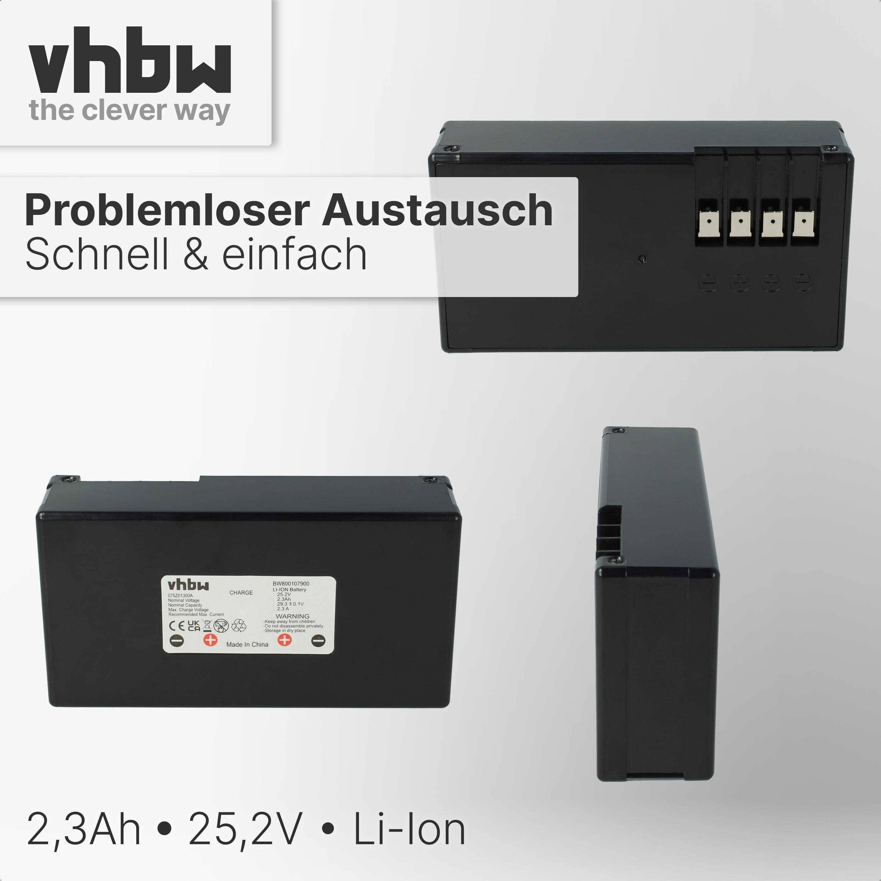 vhbw Akku kompatibel mit Agro R800Li | Rasenroboter Rasenmäher (2300 mAh, 25,2 V, Li-Ion)-3