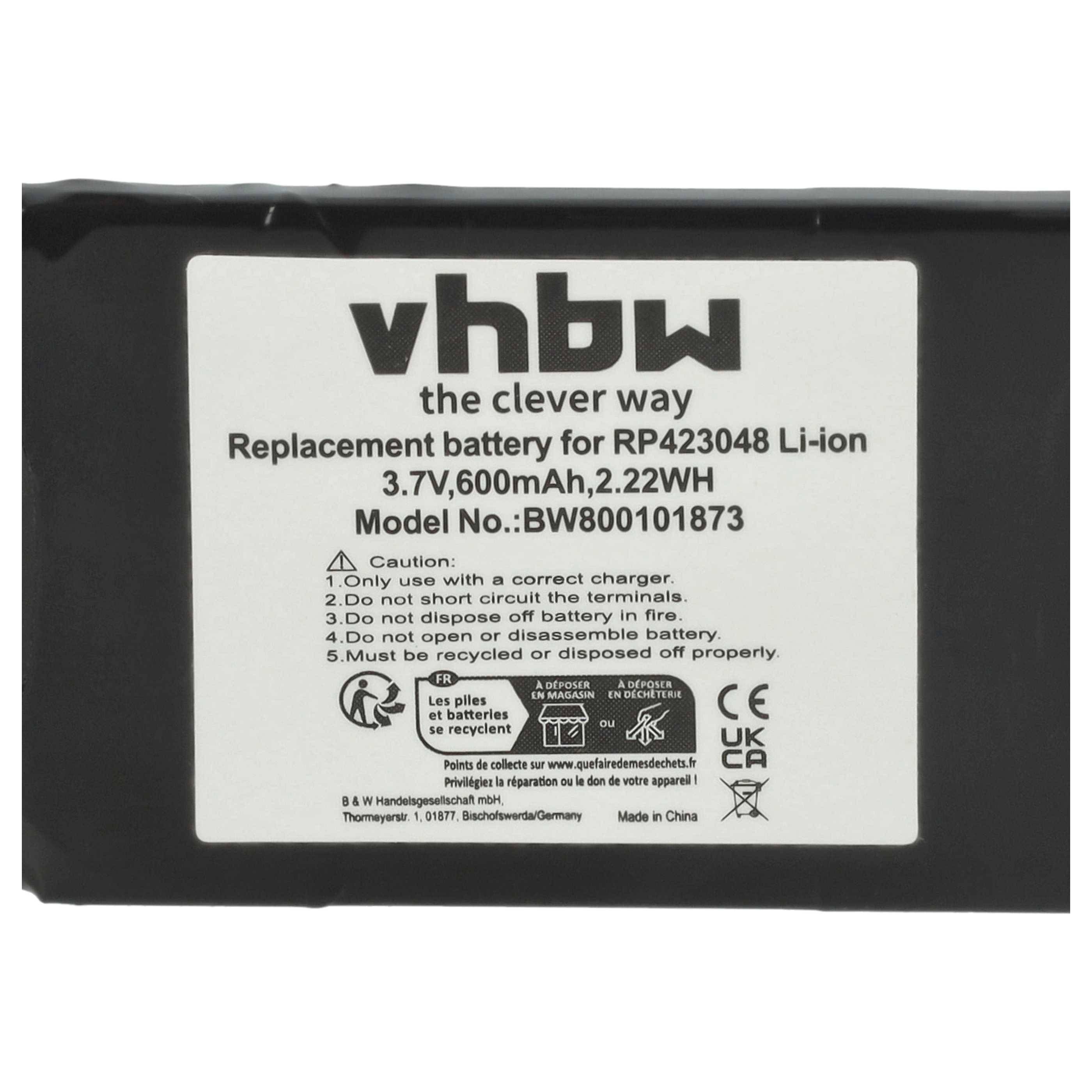vhbw Akku Ersatz für LZ423048BT | RP423048, CP76 für schnurlos Festnetz Telefon (600 mAh, 3,7 V, Li-Ion)-3