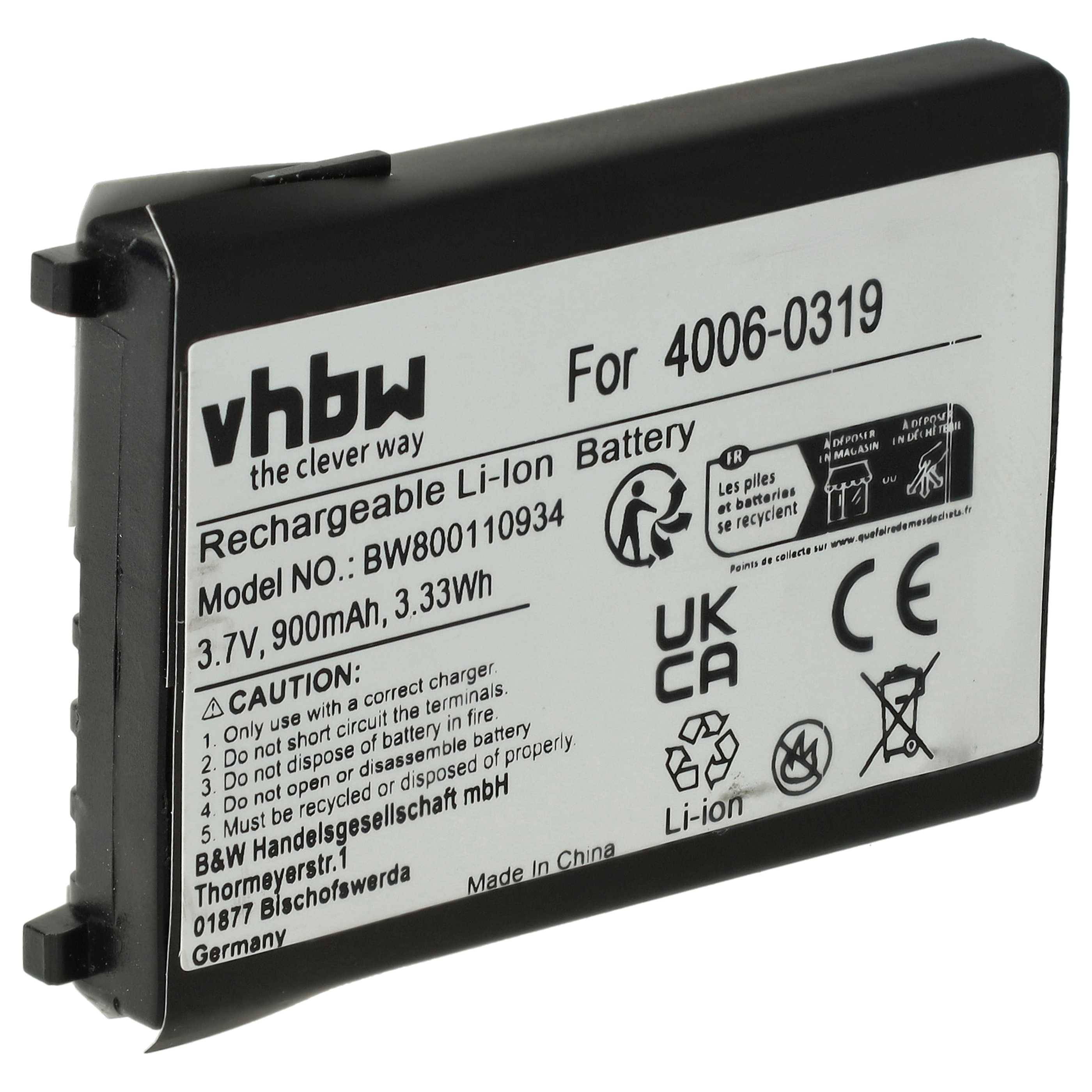 vhbw Akku kompatibel mit PSC Falcon PT40-100 | PT40, PT40 PDT Barcodescanner POS (900 mAh, 3,7 V, Li-Ion)-0