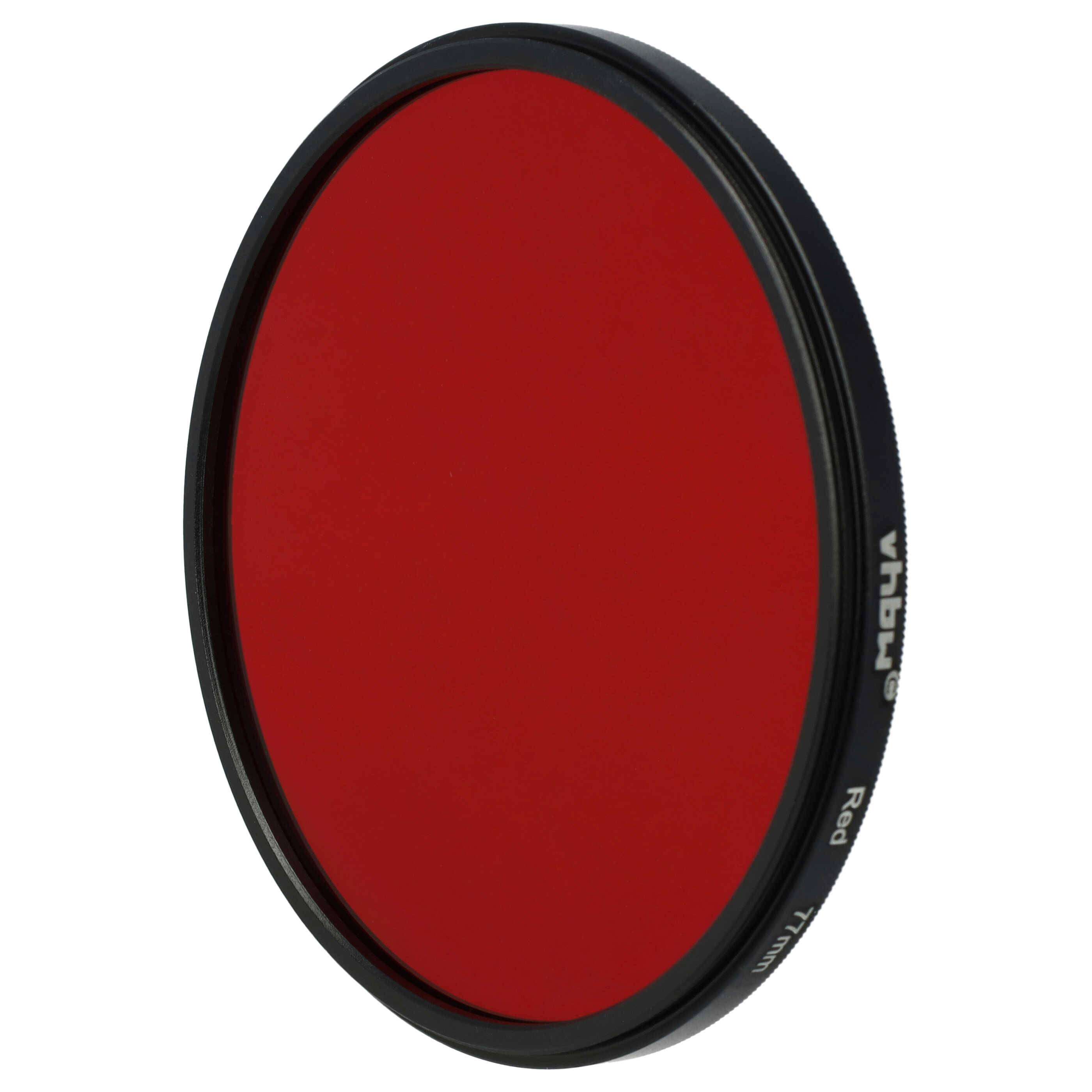 vhbw Universal Farbfilter rot für Kamera Objektive mit 77mm Filtergewinde | Rotfilter-3