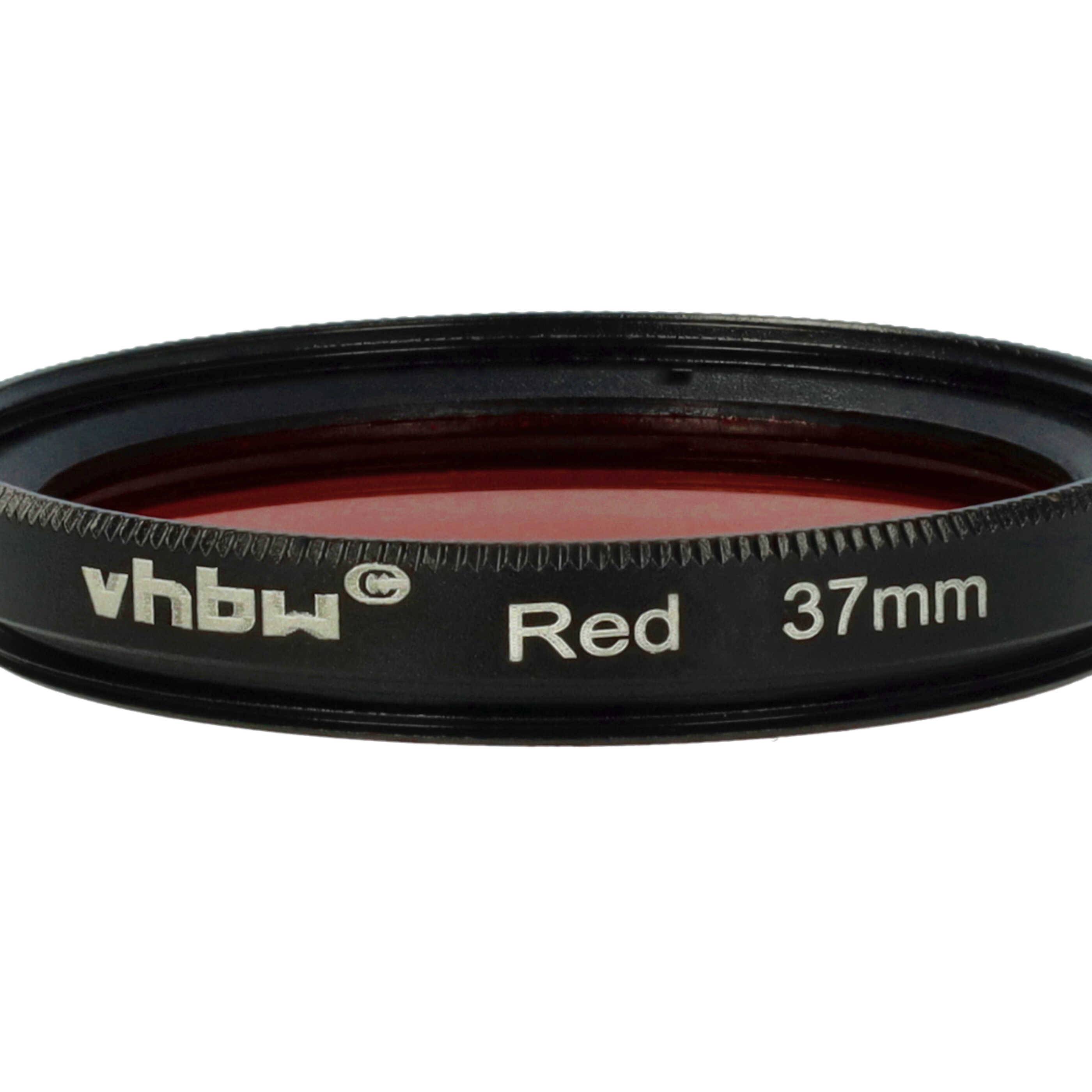 vhbw Universal Farbfilter rot für Kamera Objektive mit 37mm Filtergewinde | Rotfilter-4