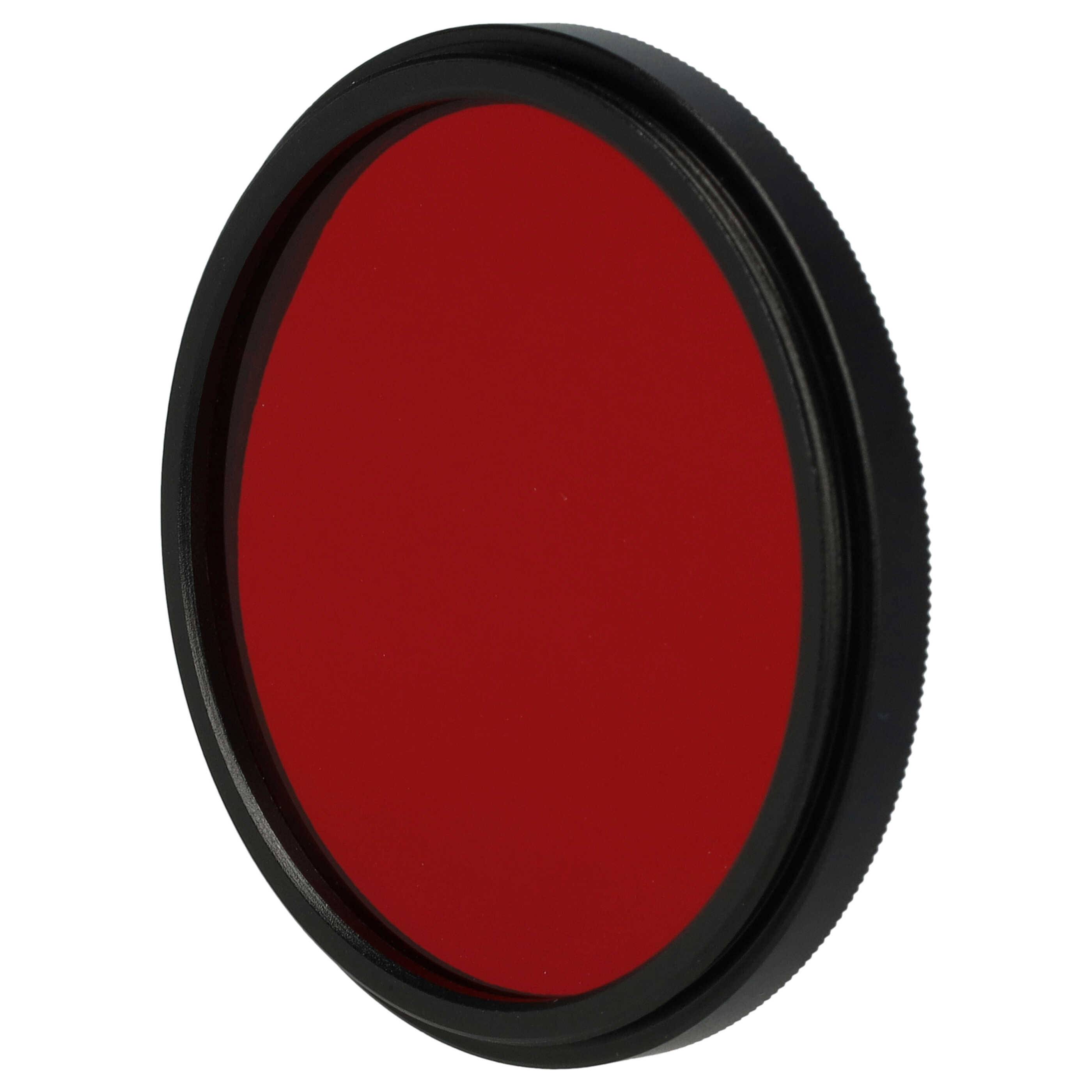 vhbw Universal Farbfilter rot für Kamera Objektive mit 49mm Filtergewinde | Rotfilter-1