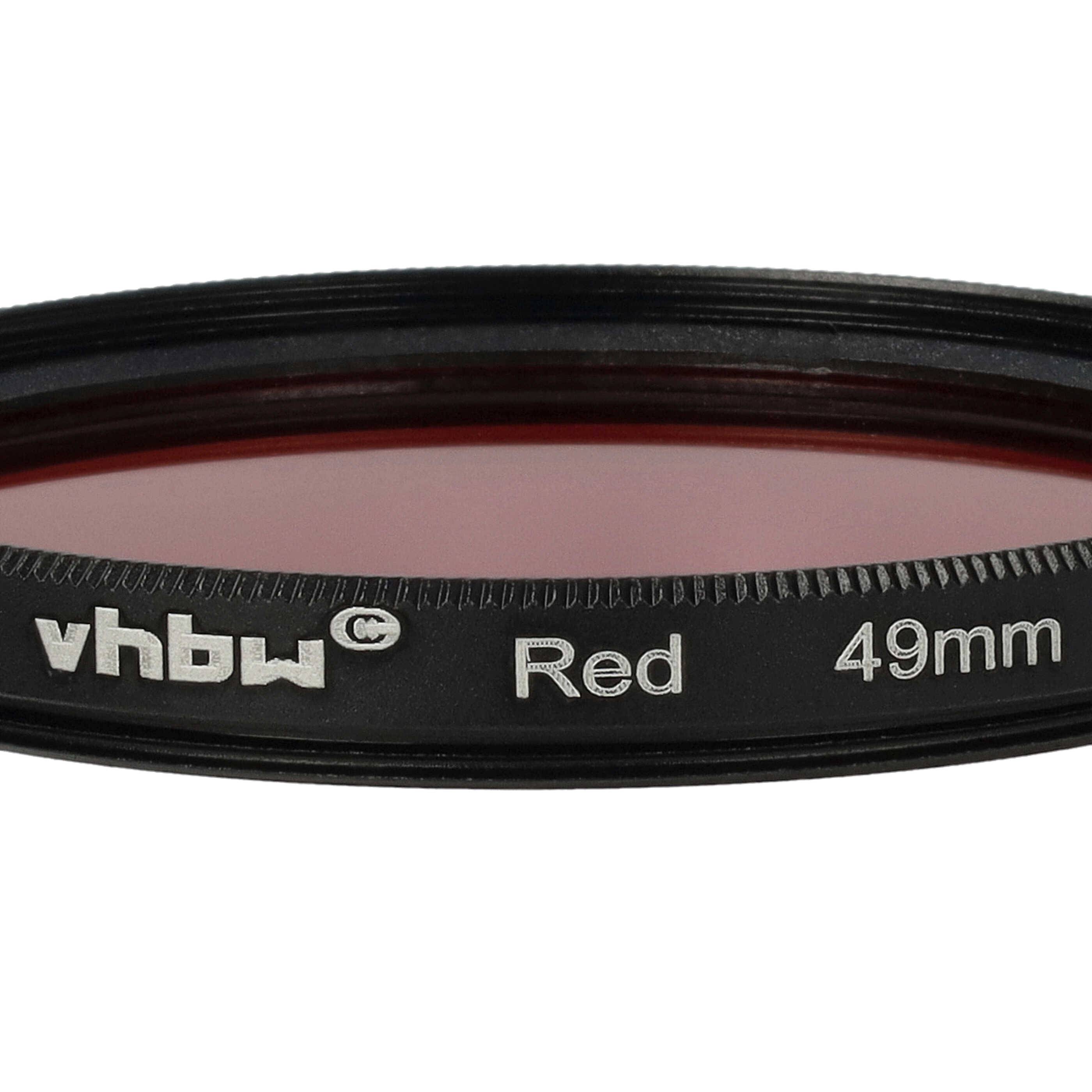 vhbw Universal Farbfilter rot für Kamera Objektive mit 49mm Filtergewinde | Rotfilter-4