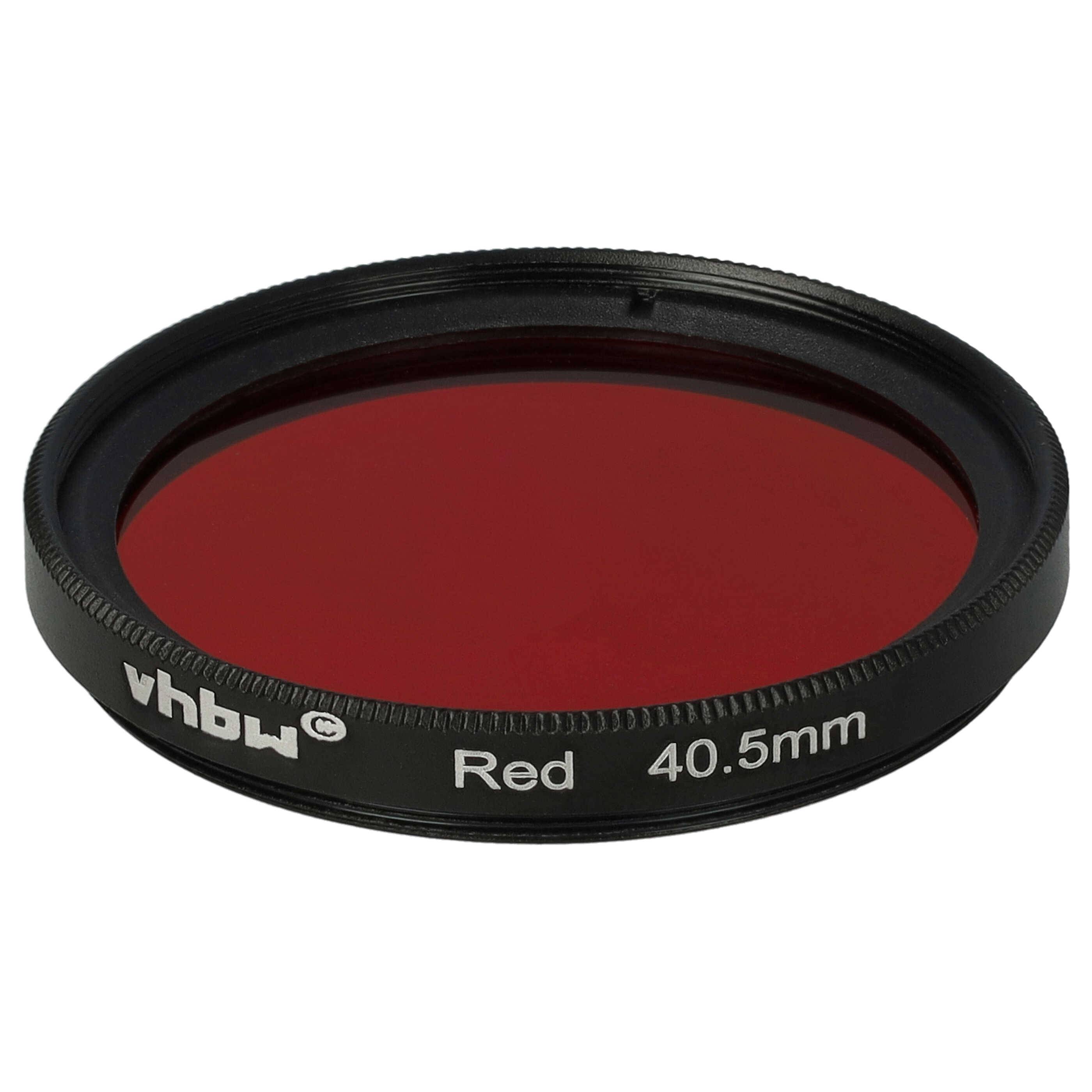 vhbw Universal Farbfilter rot für Kamera Objektive | mit 40,5mm Filtergewinde, Rotfilter-0