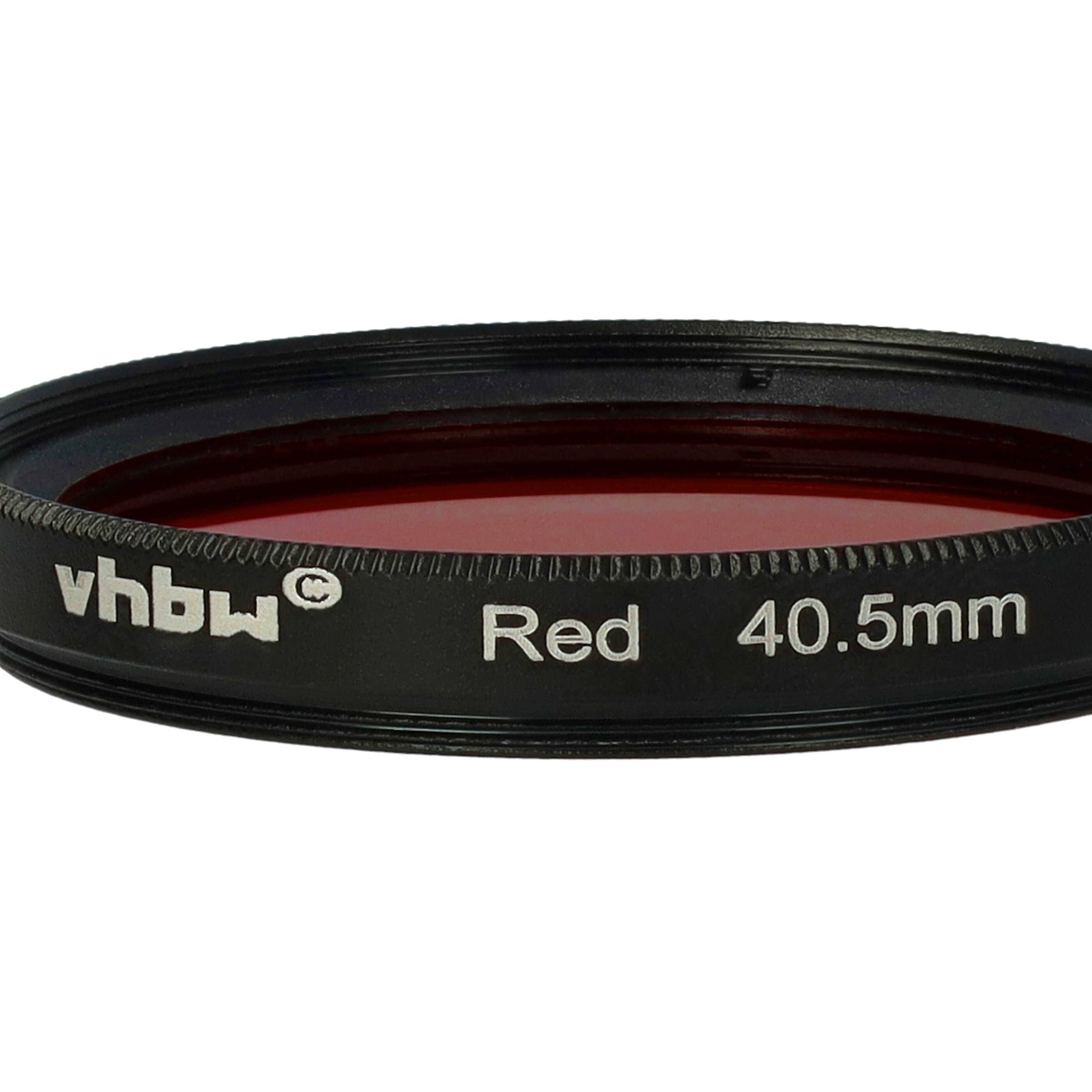vhbw Universal Farbfilter rot für Kamera Objektive | mit 40,5mm Filtergewinde, Rotfilter-4