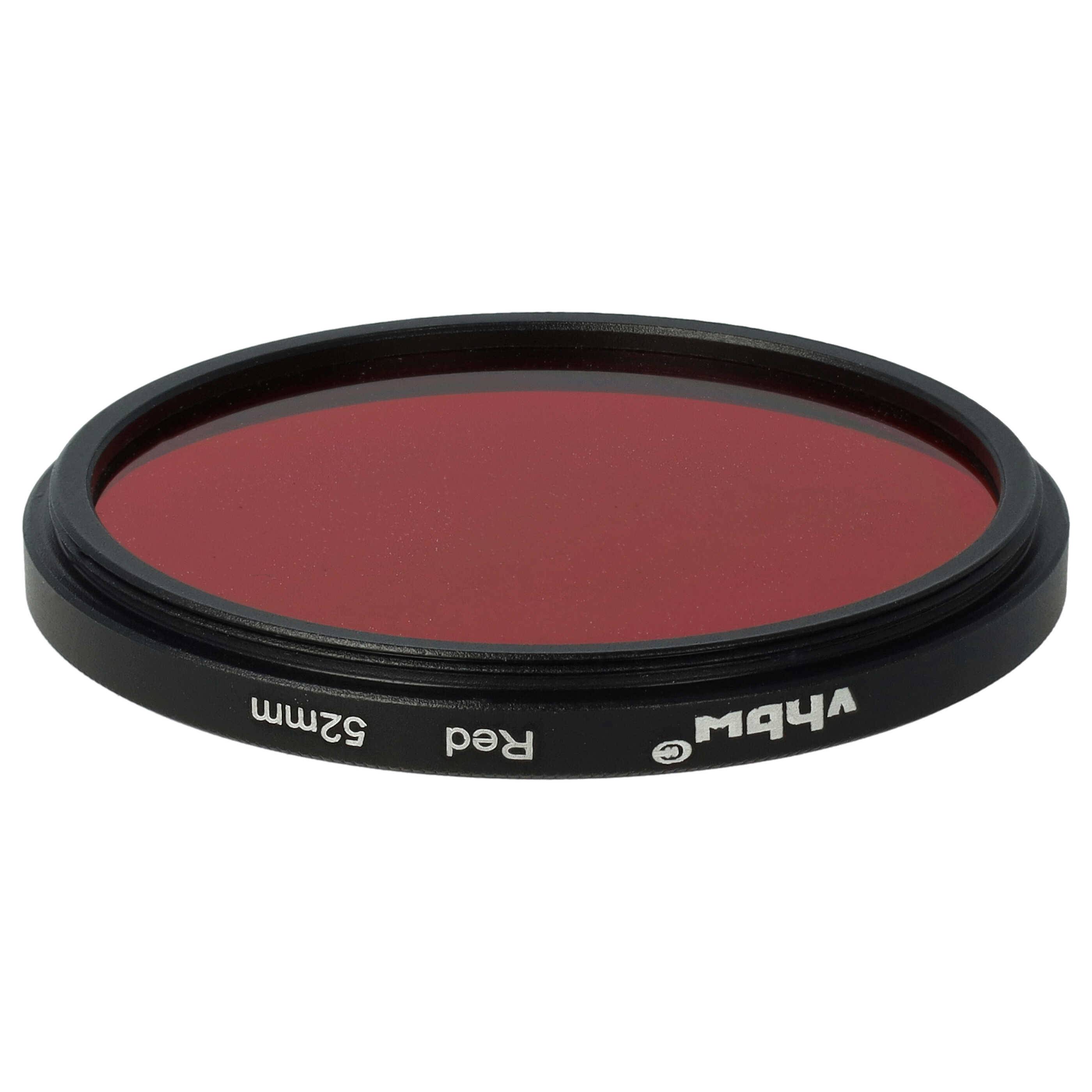 vhbw Universal Farbfilter rot für Kamera Objektive mit 52mm Filtergewinde | Rotfilter-1