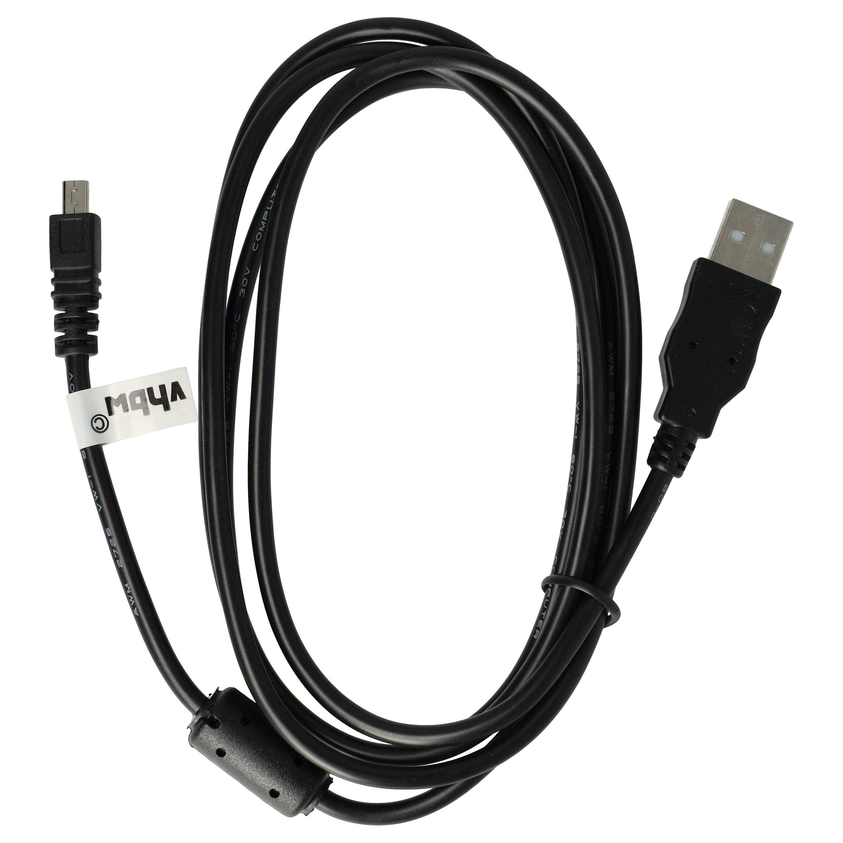vhbw USB Kabel Datenkabel (Standard-USB Typ A) 150cm kompatibel mit Nikon D3200, D3300, D5200, D5300, D5500, DF Kamera-0