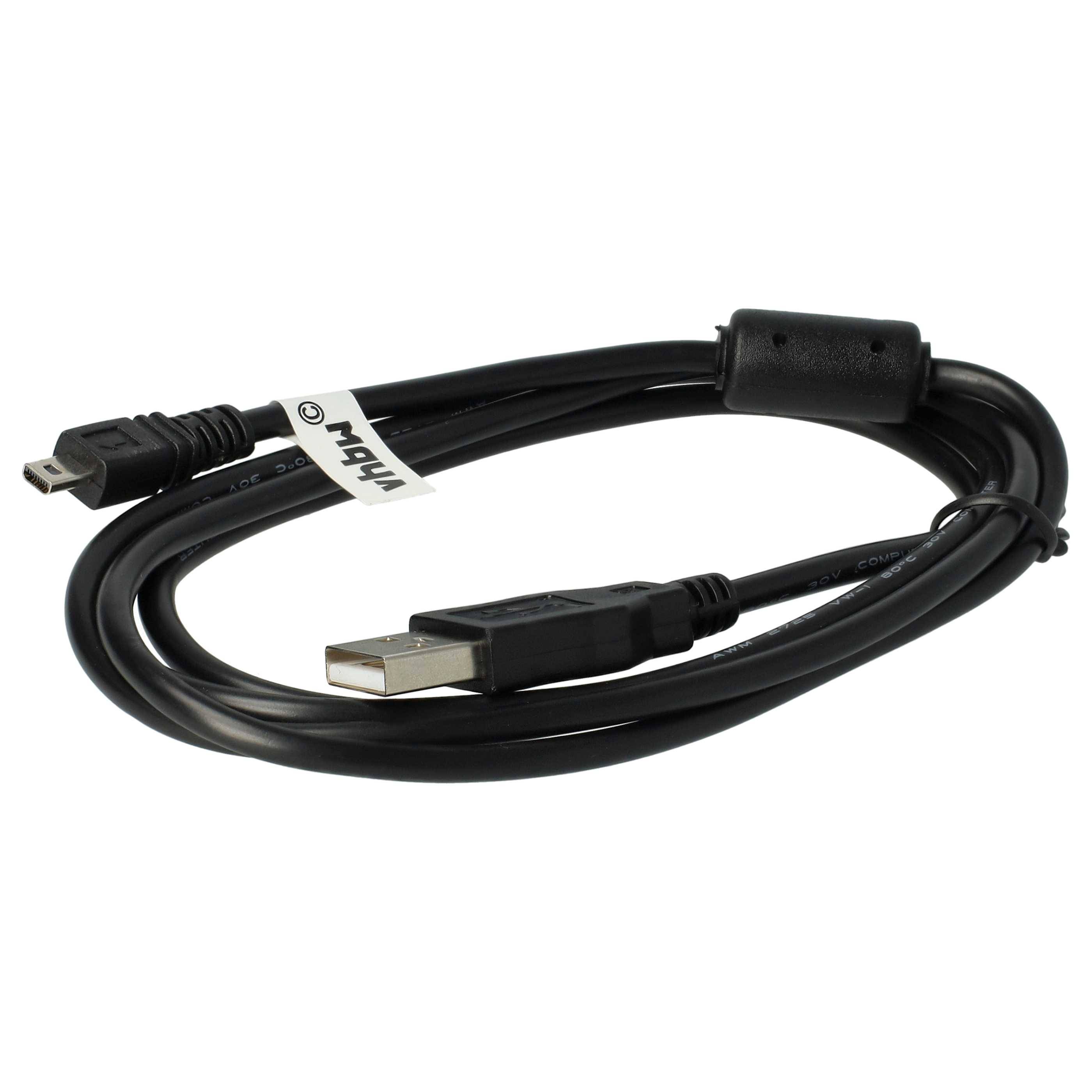 vhbw USB Kabel Datenkabel (Standard-USB Typ A) 150cm kompatibel mit Nikon D3200, D3300, D5200, D5300, D5500, DF Kamera-1