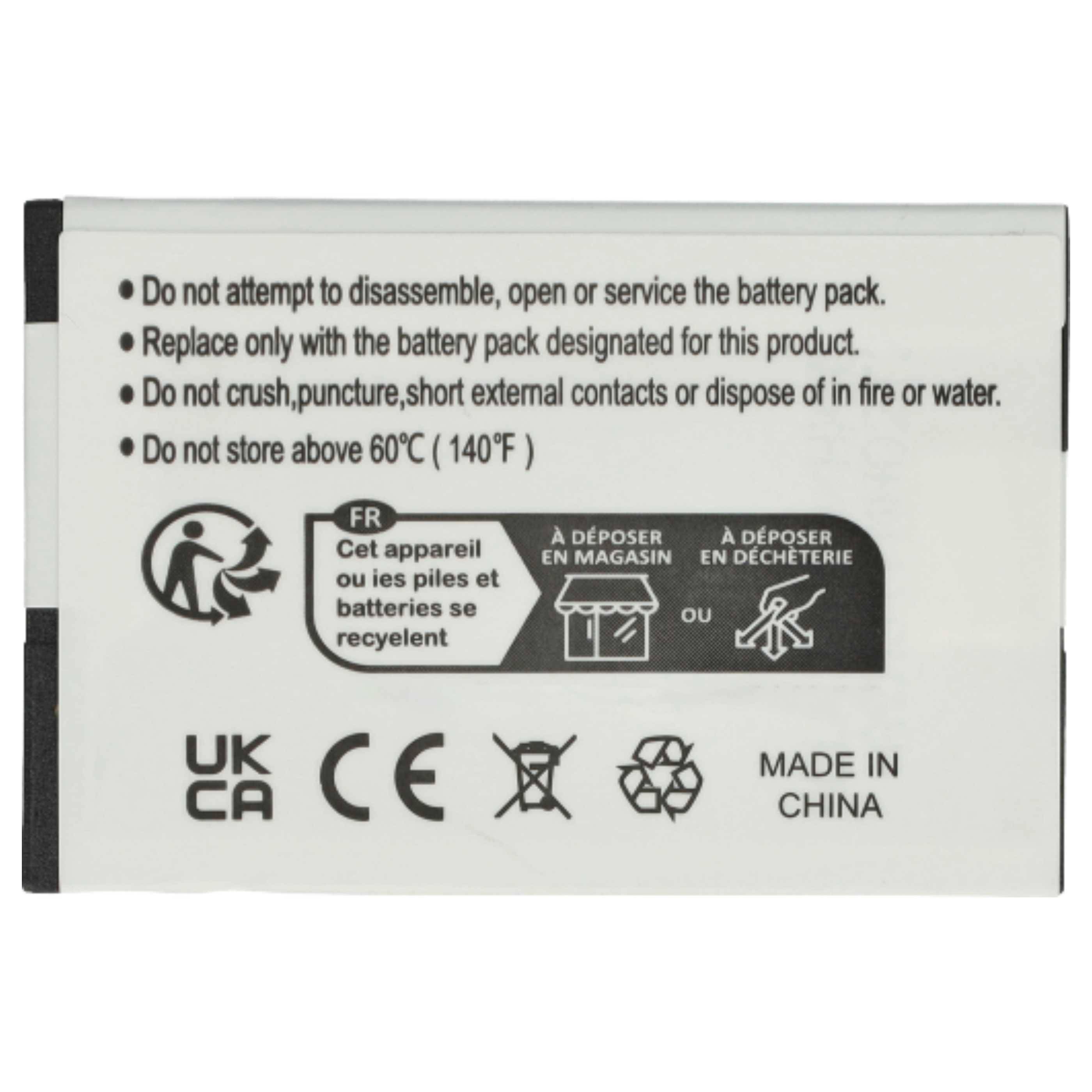 vhbw 3x Akku kompatibel mit Unify OpenStage SL6 | SL400, SL450 schnurlos Festnetz Telefon (950 mAh, 3,7 V, Li-Ion)-2