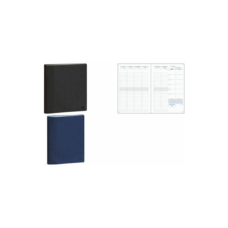 EXACOMPTA Agenda semainier de bureau Non Stop 2025/2026,bleu-0